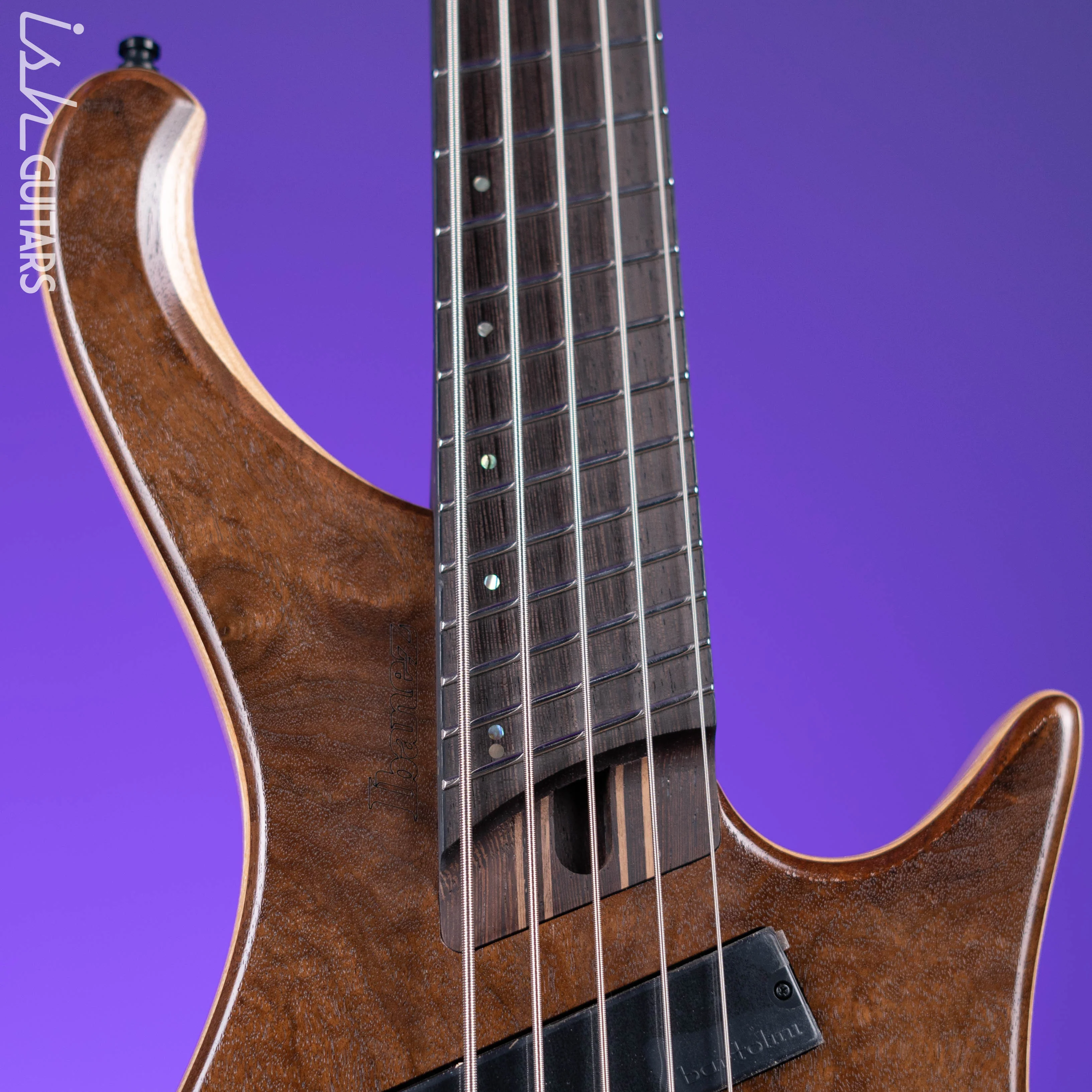 Ibanez EHB1265MS 5-String Multi-Scale Bass Natural Mocha Low Gloss Demo - Image 3