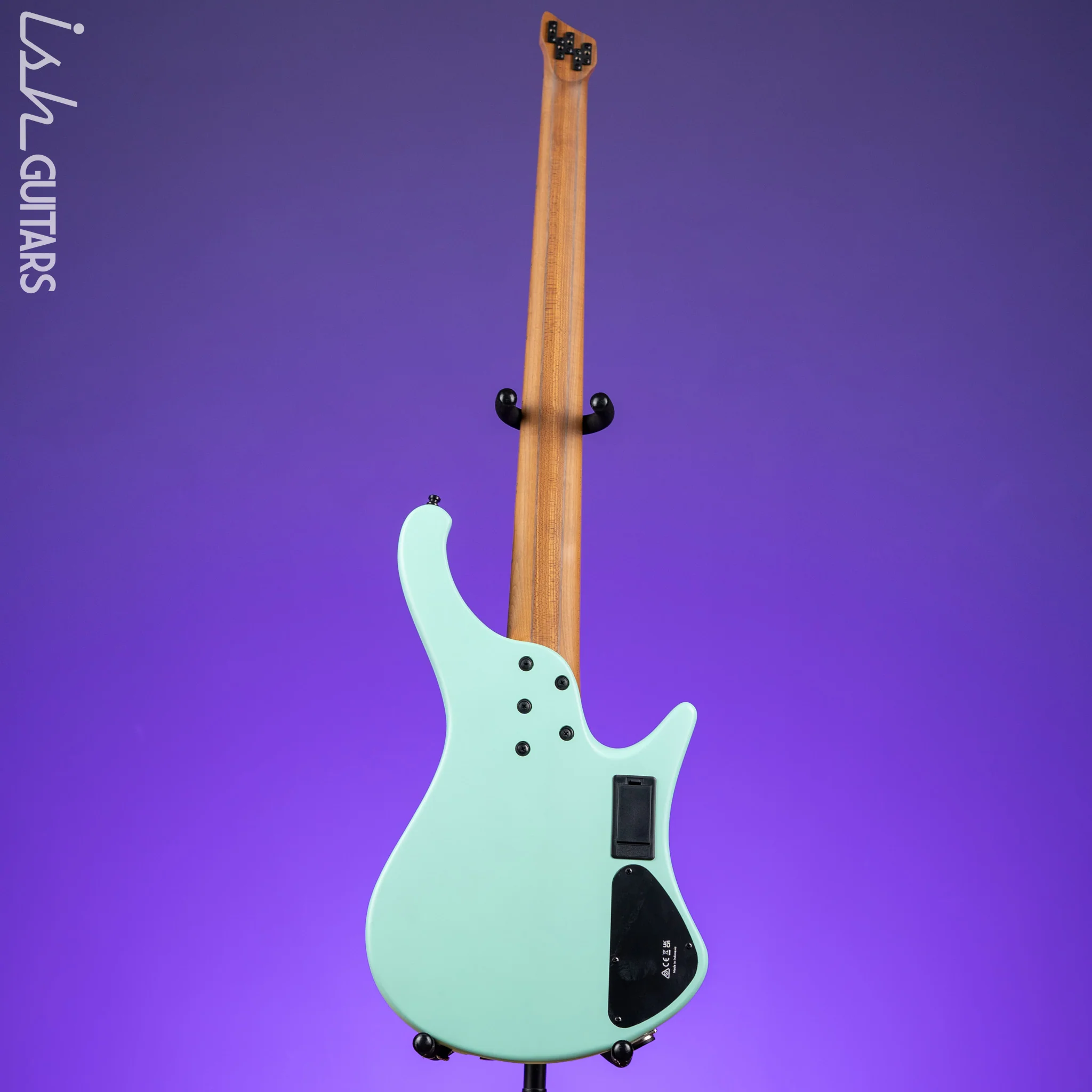 Ibanez EHB1005MSL Multi-Scale Left Handed 5-String Headless Bass Sea Foam Green Demo - Image 6