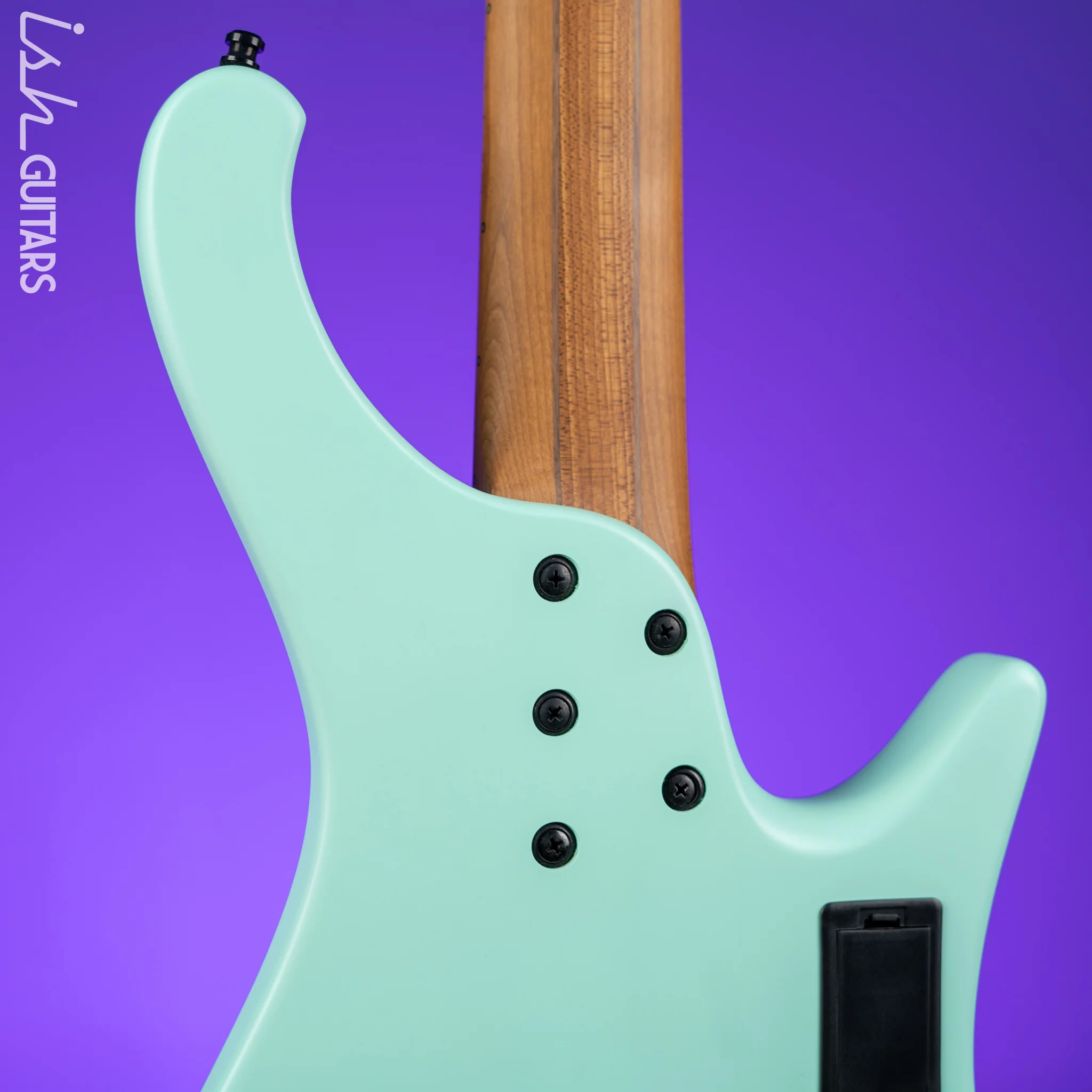 Ibanez EHB1005MSL Multi-Scale Left Handed 5-String Headless Bass Sea Foam Green Demo - Image 8