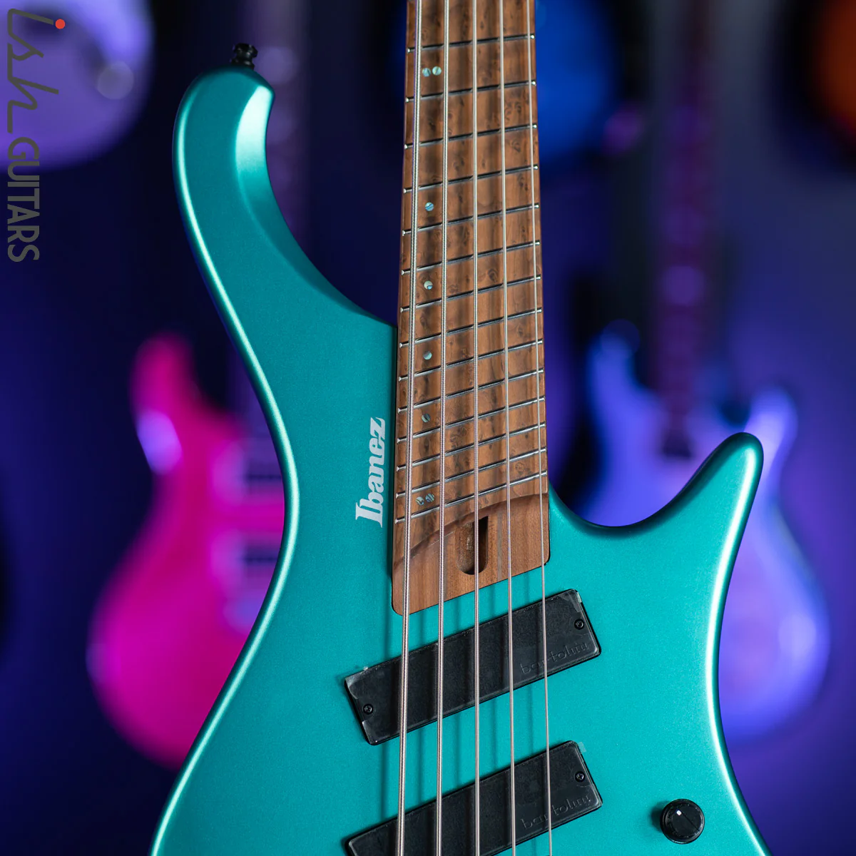 Ibanez EHB1005SMS 5-String Headless Bass Emerald Green Metallic Matte - Image 3