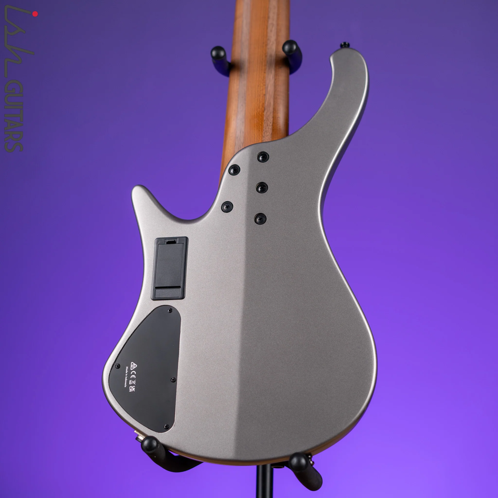 Ibanez EHB1006MS 6-String Headless Bass Metallic Grey Matte - Image 8