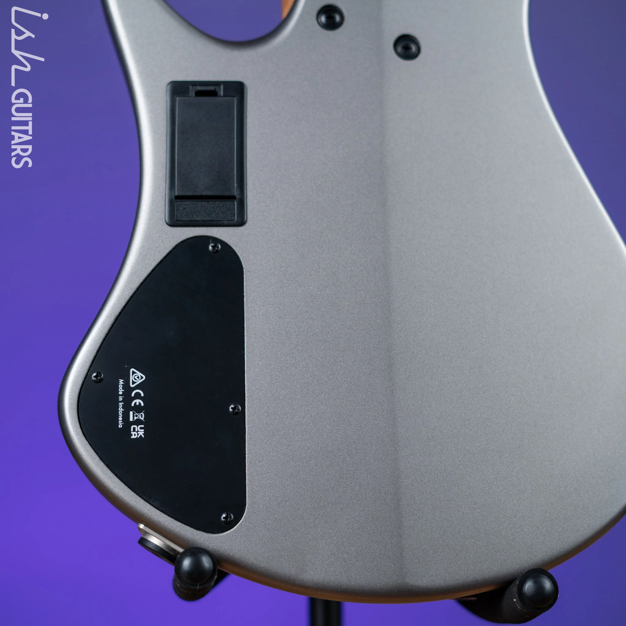 Ibanez EHB1006MS 6-String Headless Bass Metallic Grey Matte Demo - Image 10