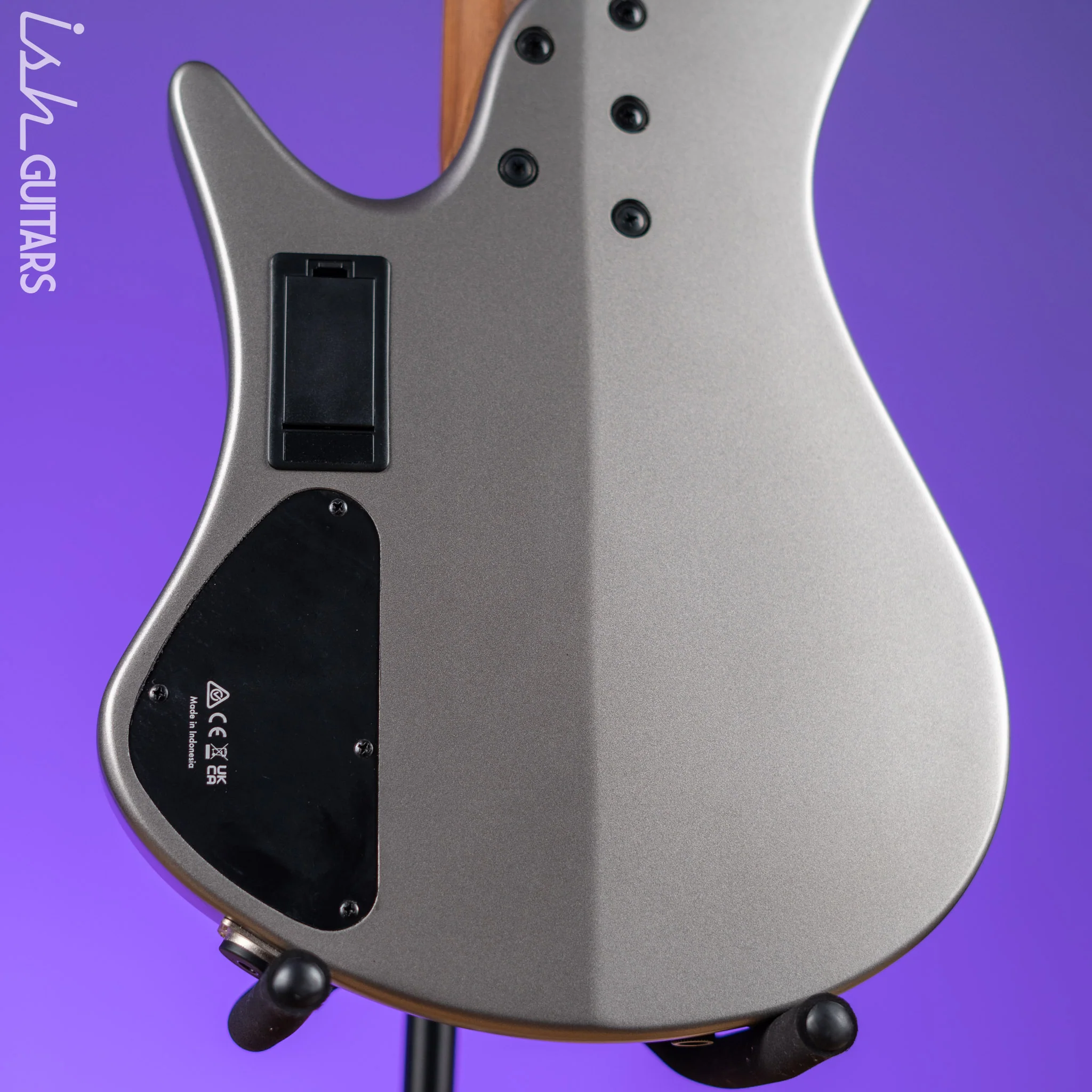 Ibanez EHB1006MS 6-String Headless Bass Metallic Grey Matte Demo - Image 12