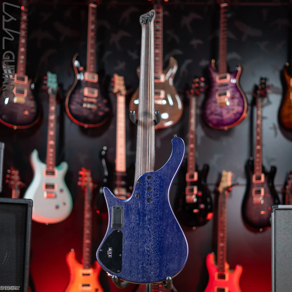 Ibanez EHB1505MS Multi-Scale Headless Bass Pacific Blue Burst Flat - Image 9
