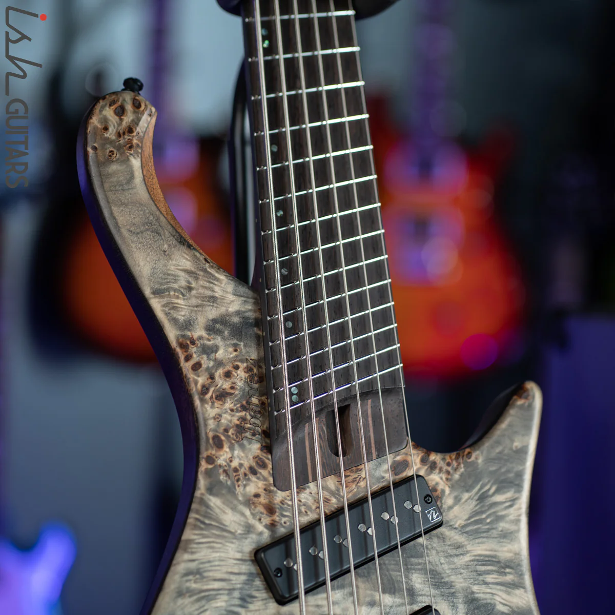 Ibanez EHB1506MS 6-String Headless Bass Black Ice Flat - Image 5