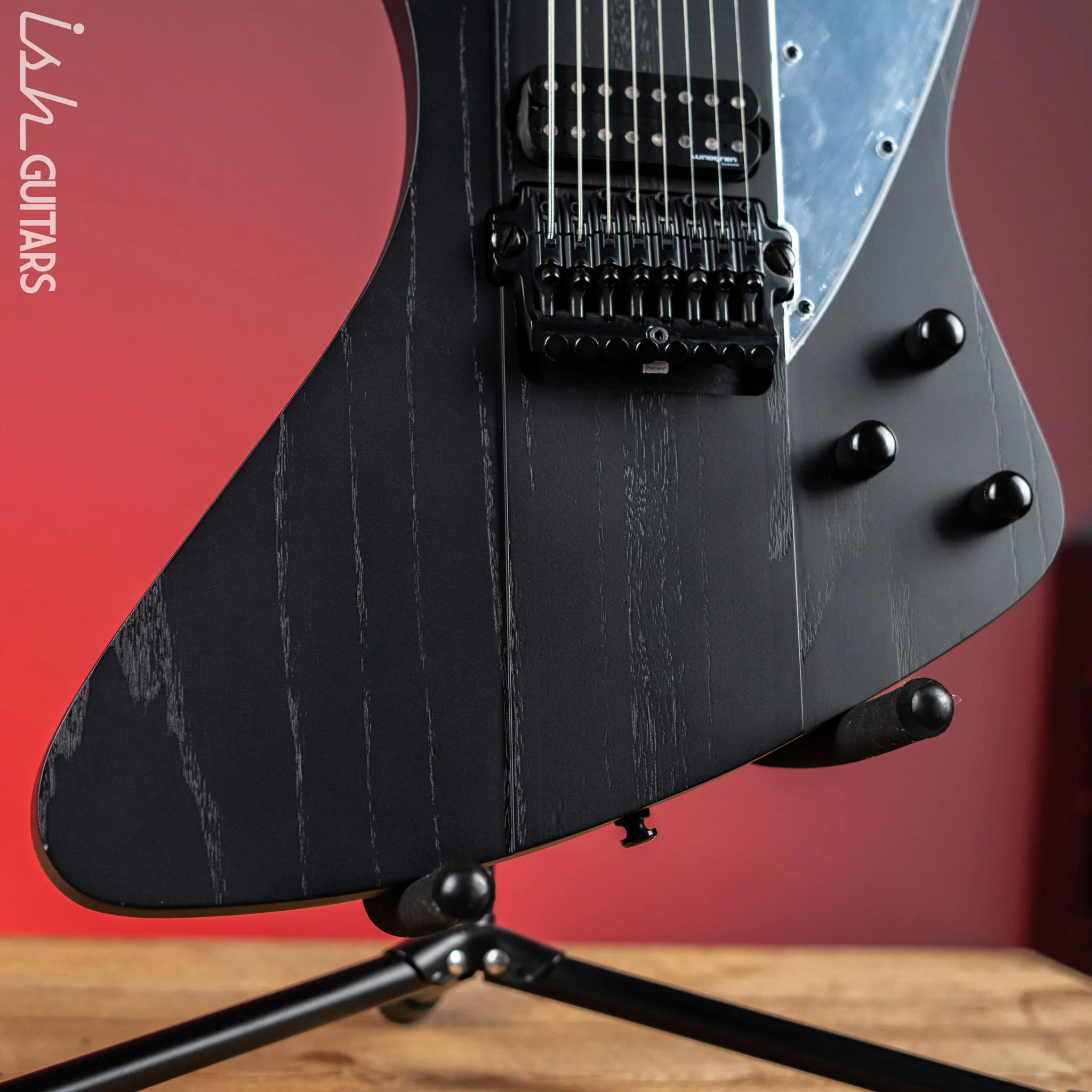 Ibanez FTM33 Fredrik Thordenal Signature 8-String Guitar Weathered Black - Image 4
