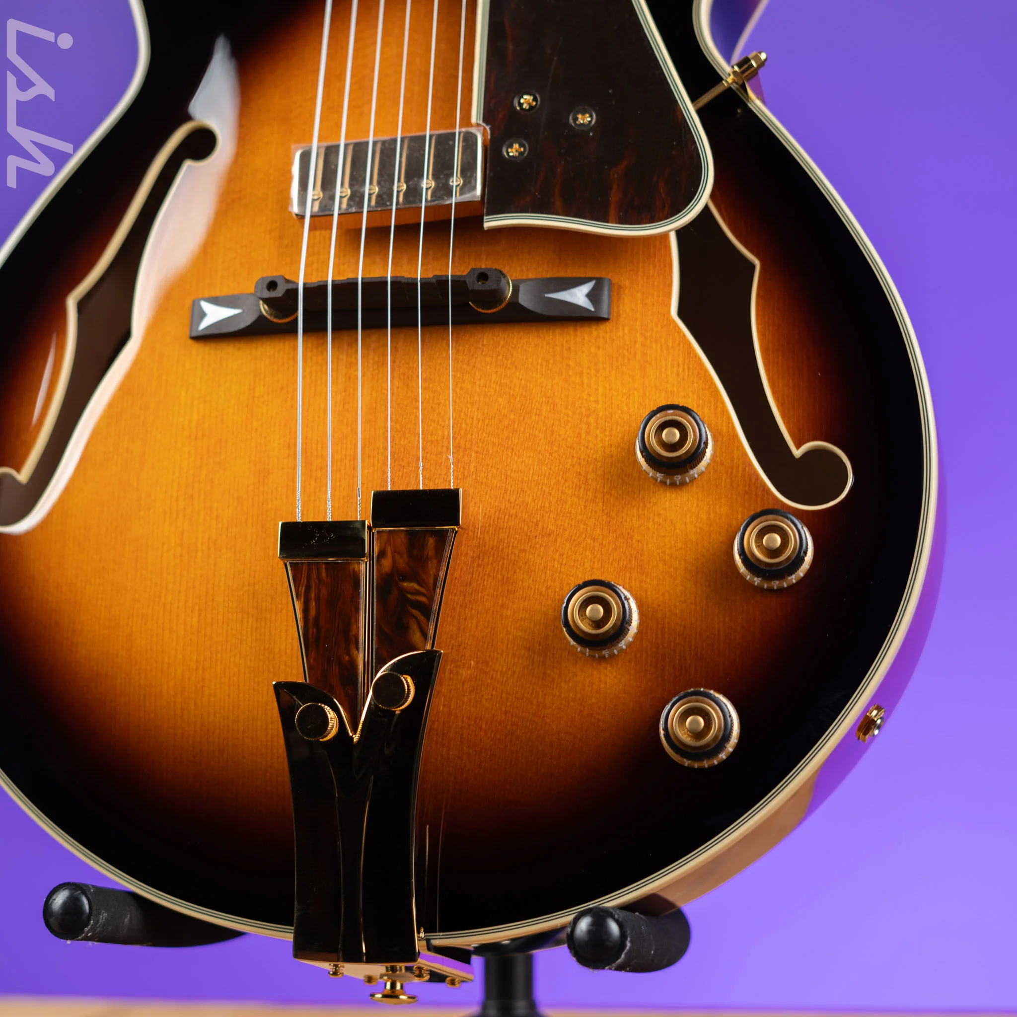 Ibanez GB10 George Benson Signature Hollowbody Brown Sunburst - Image 4