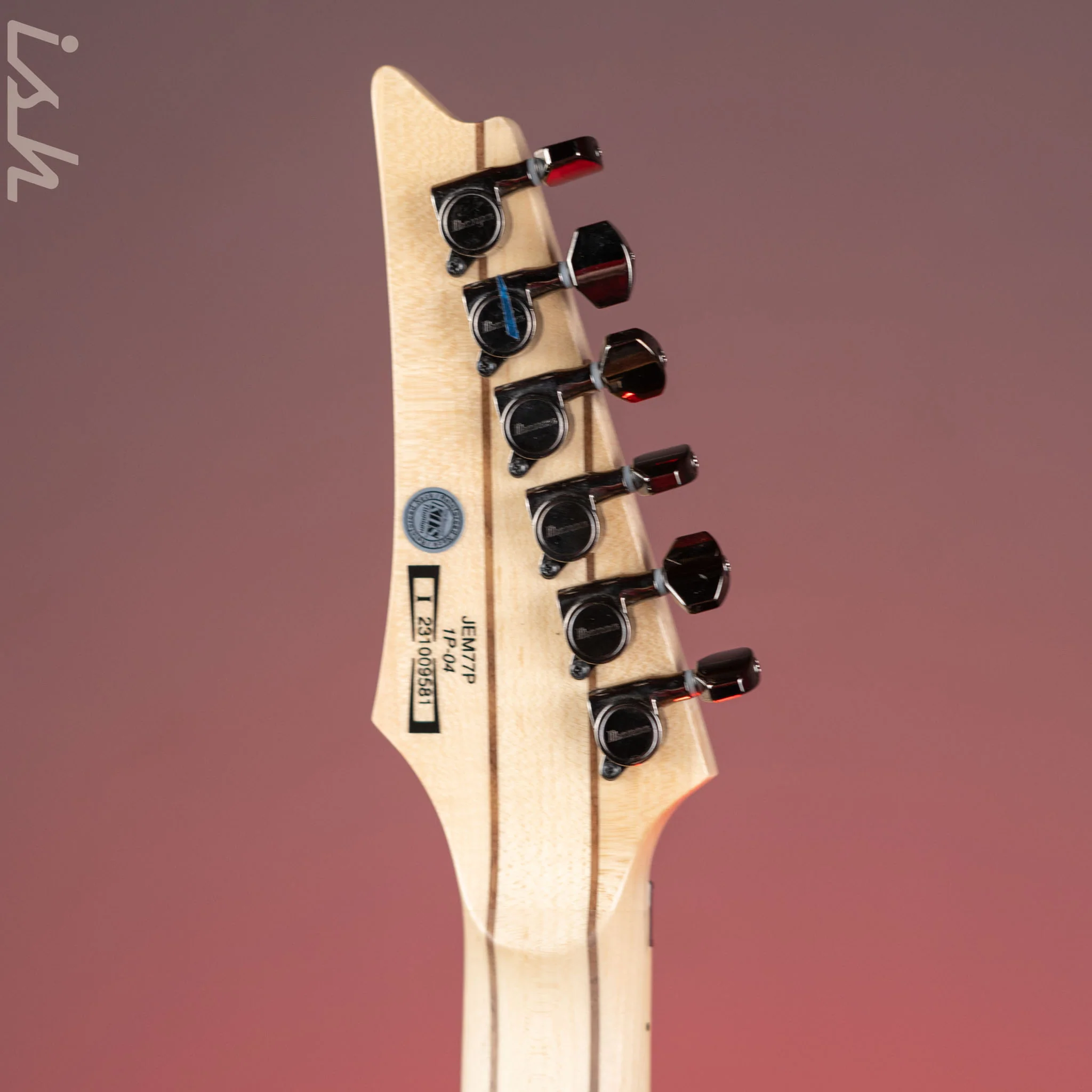 Ibanez JEM77P Steve Vai Signature JEM Premium Series Electric Guitar Blue Floral Pattern - Image 10