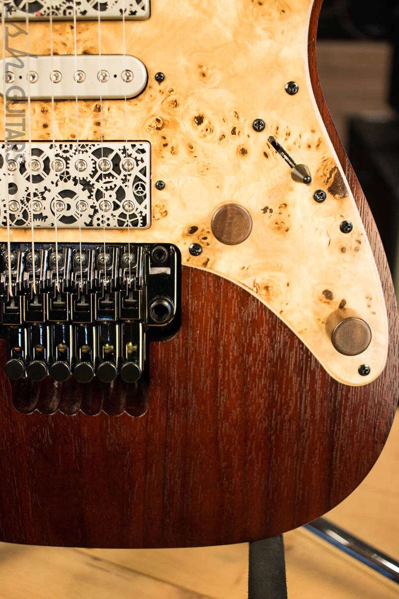 Ibanez JEM77WDP Steve Vai Signature “Woody” Charcoal Brown - Image 4
