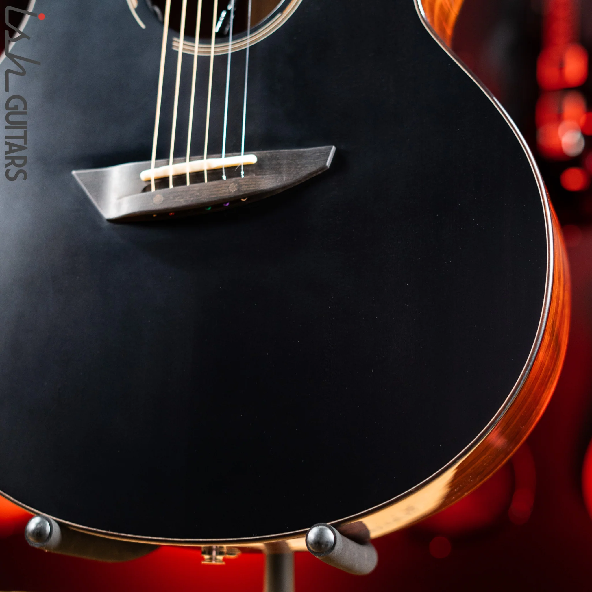 Ibanez John Gomm Signature JGM10 Acoustic-Electric Guitar Black Satin Demo - Image 4