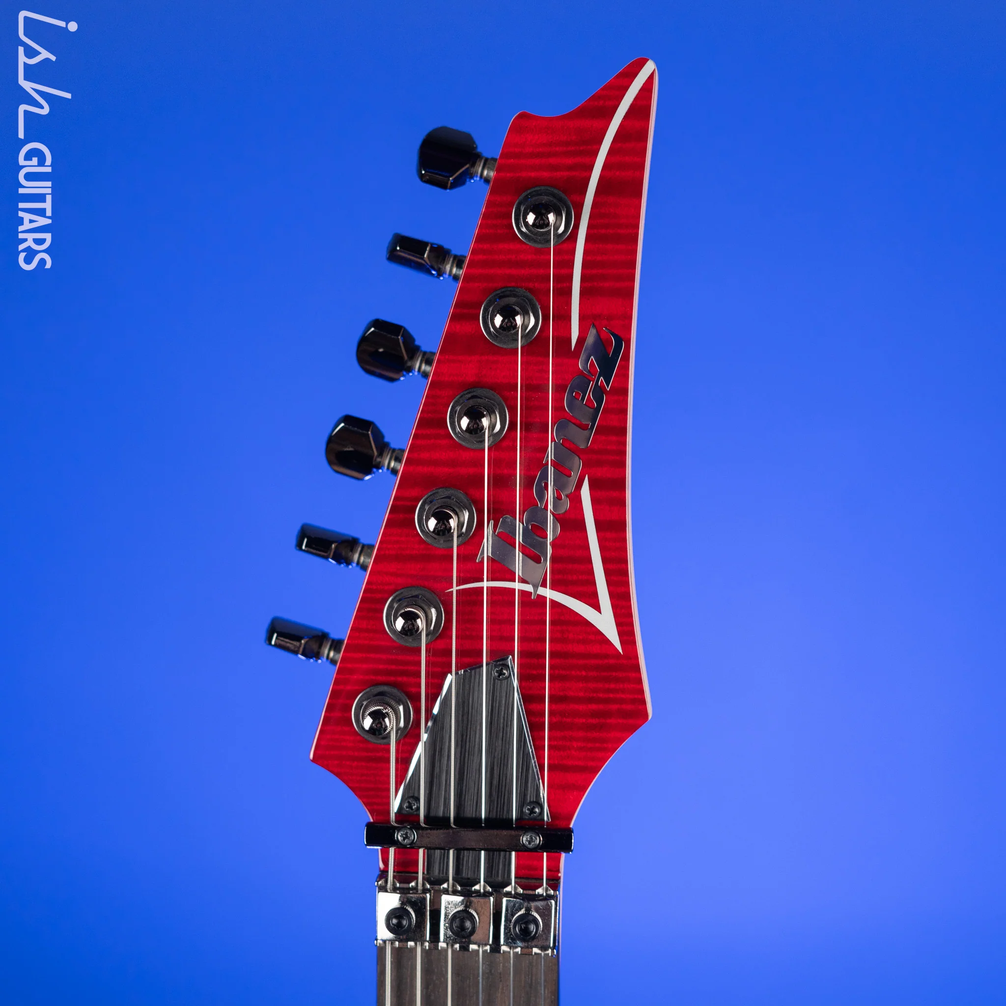 Ibanez KIKO100 Kiko Loureiro Signature Transparent Ruby Red Demo - Image 6