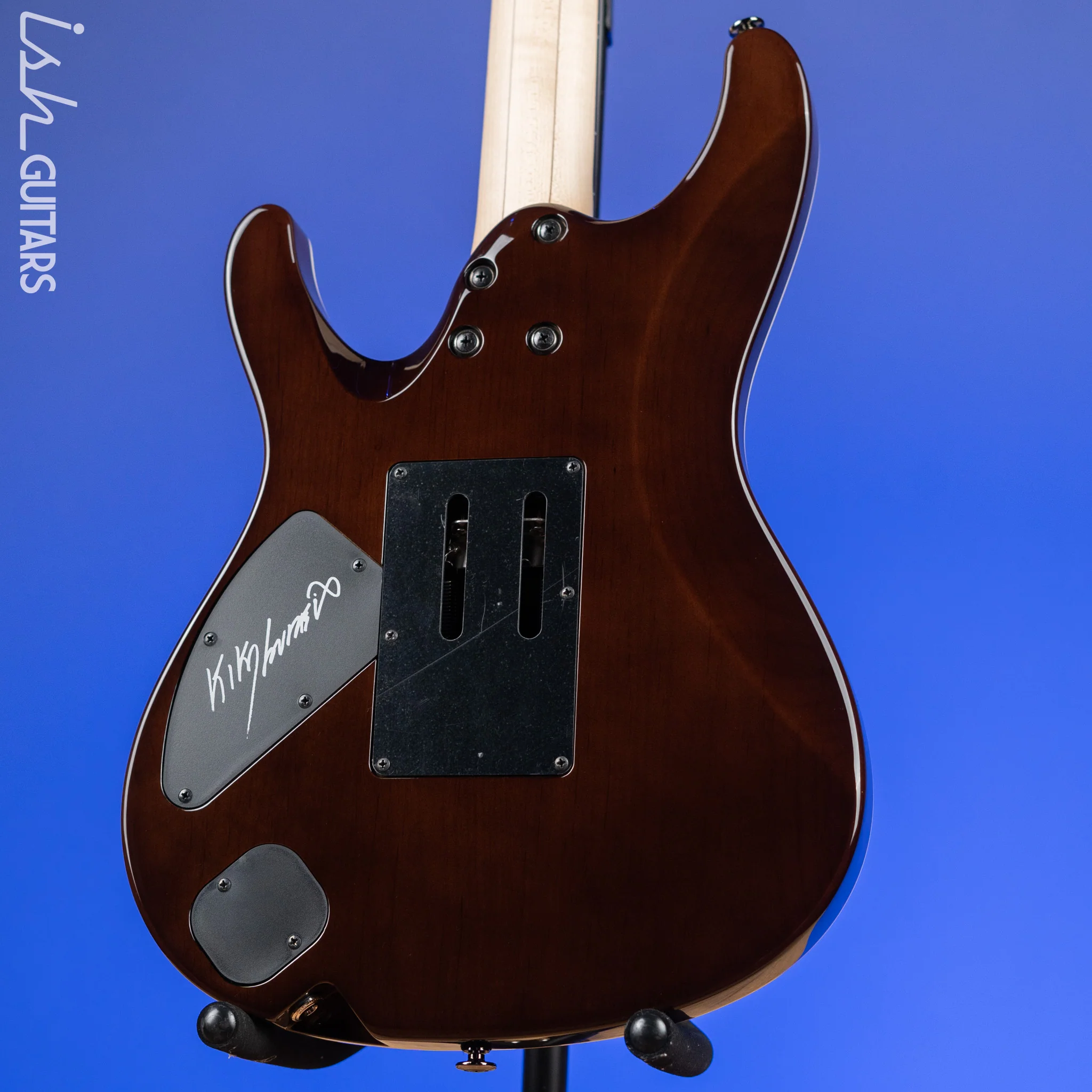 Ibanez KIKO100 Kiko Loureiro Signature Transparent Ruby Red Demo - Image 8