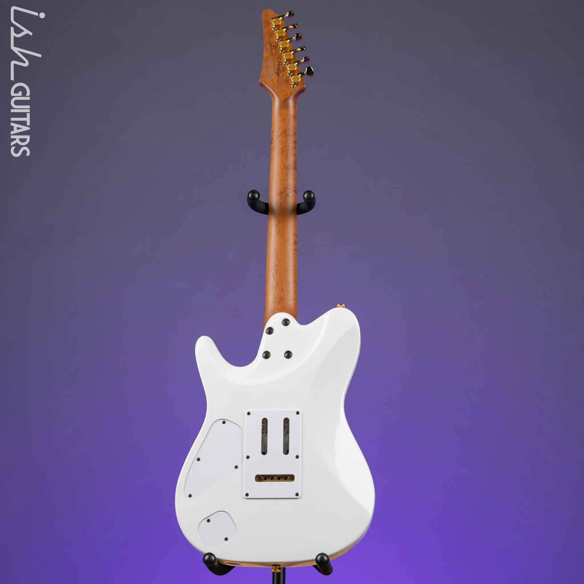 Ibanez LB1 Lari Basilio Signature Prestige Electric Guitar White - Image 6