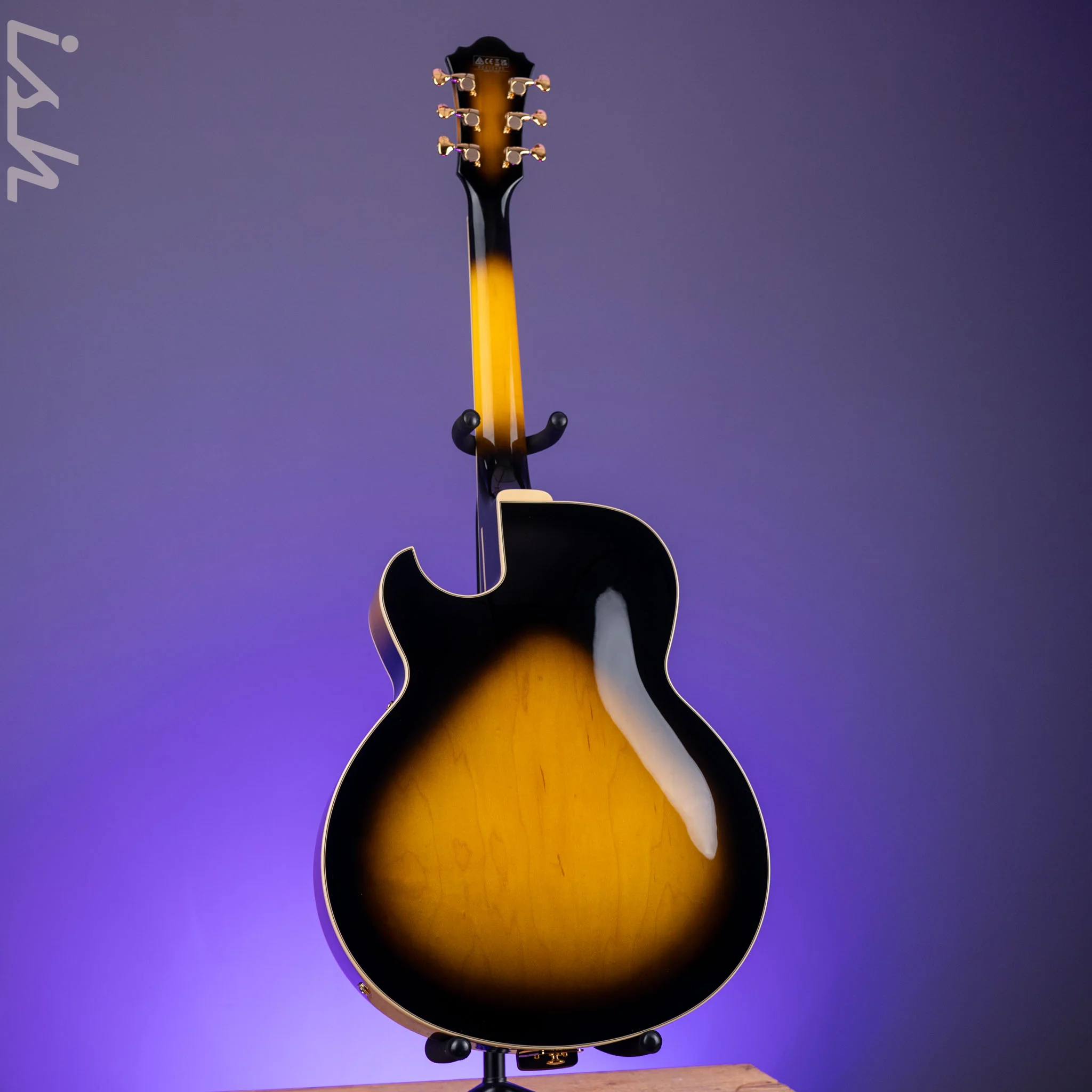 Ibanez LGB300 Hollowbody George Benson Vintage Yellow Sunburst Demo - Image 7