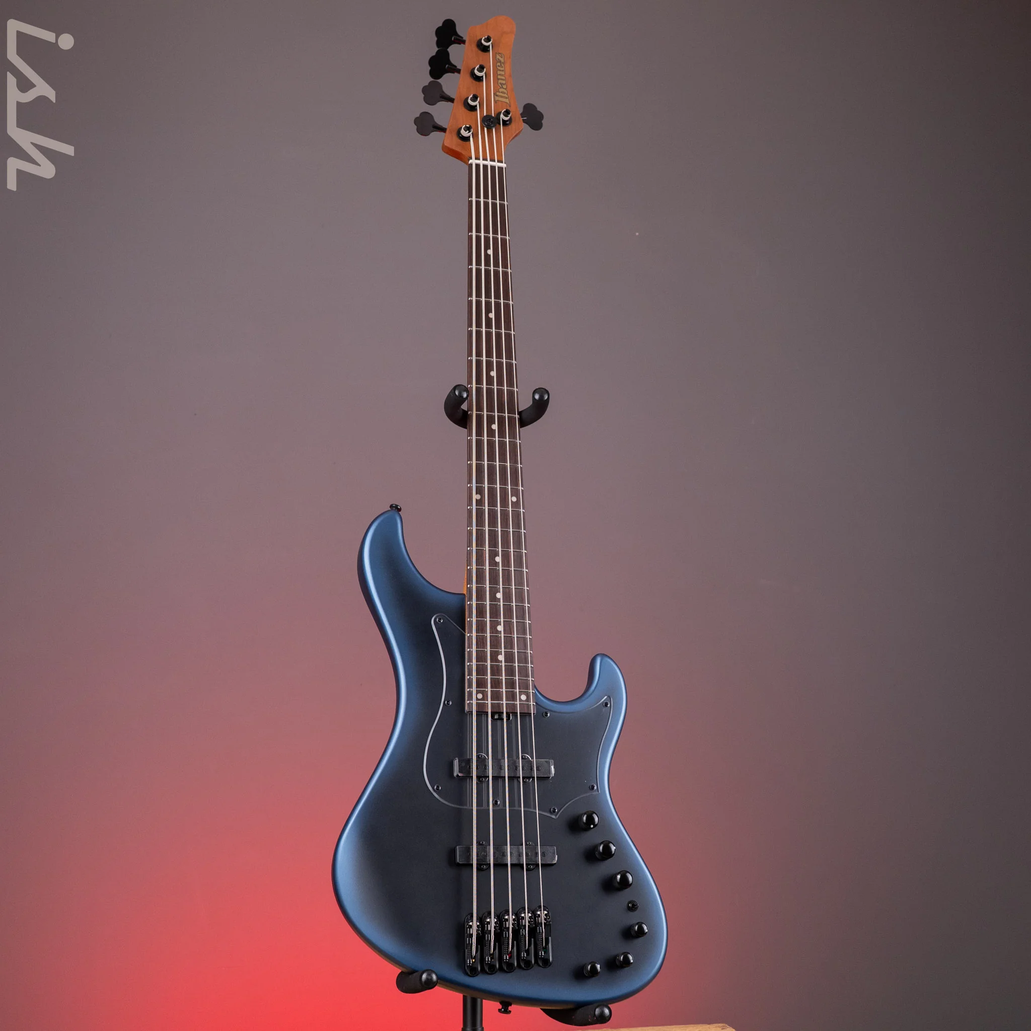 Ibanez MDM1005 5-String Bass Midnight Arctic Ocean Matte Demo - Image 2