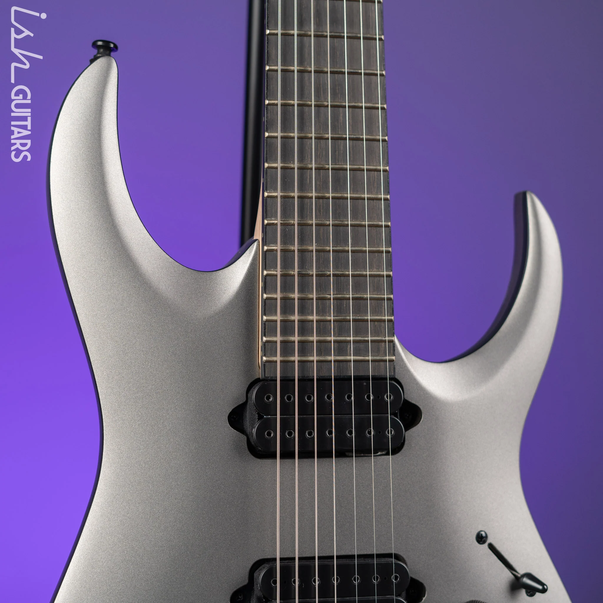 Ibanez Munky APEX30 Signature 7-String Electric Guitar Metallic Grey Matte - Image 3