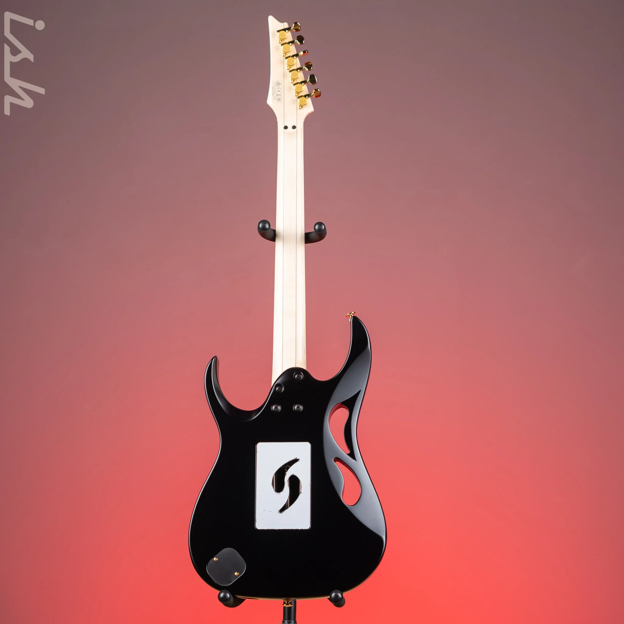 Ibanez PIA3761 Steve Vai Signature Electric Guitar Onyx Black - Image 6