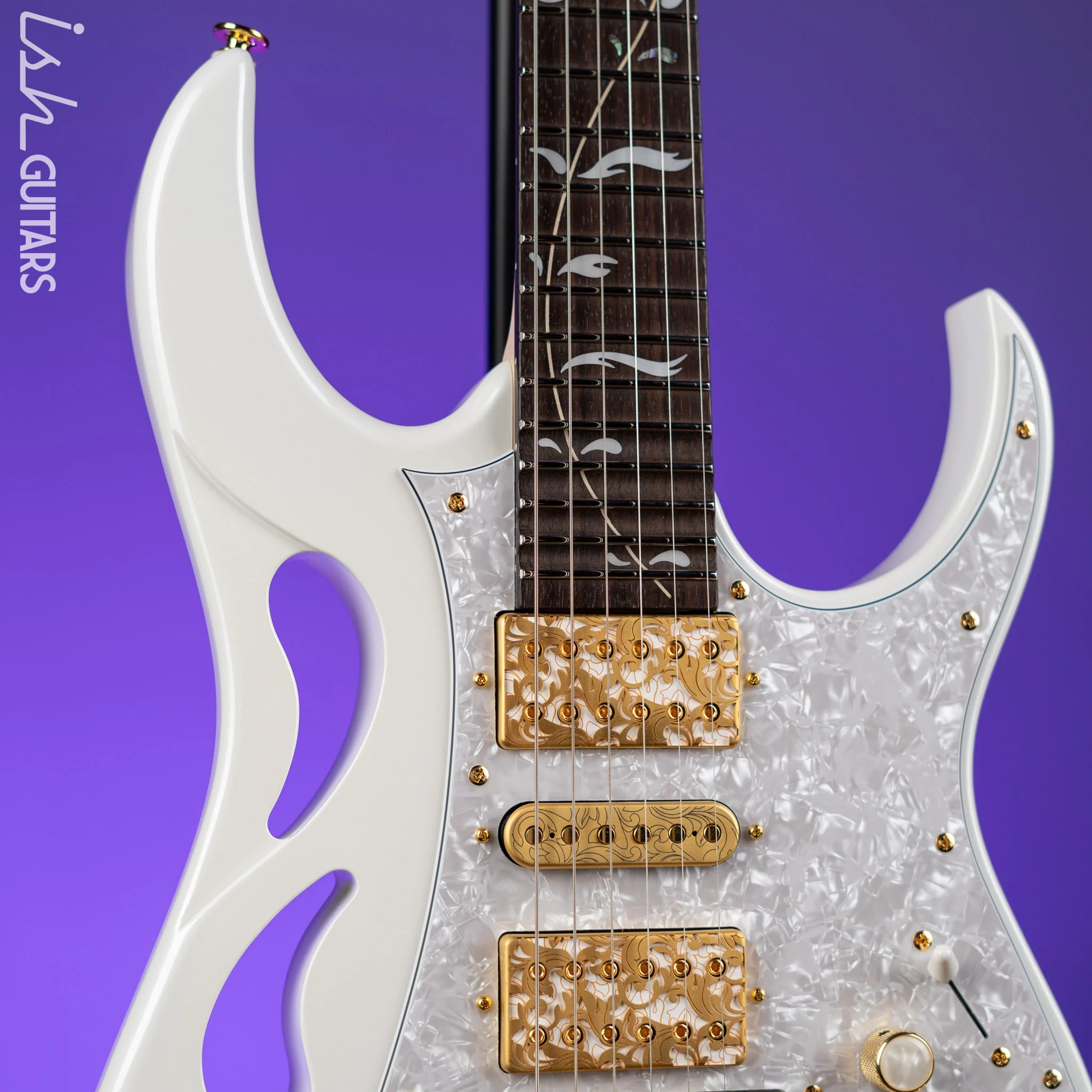 Ibanez PIA3761 Steve Vai Signature Stallion White - Image 3