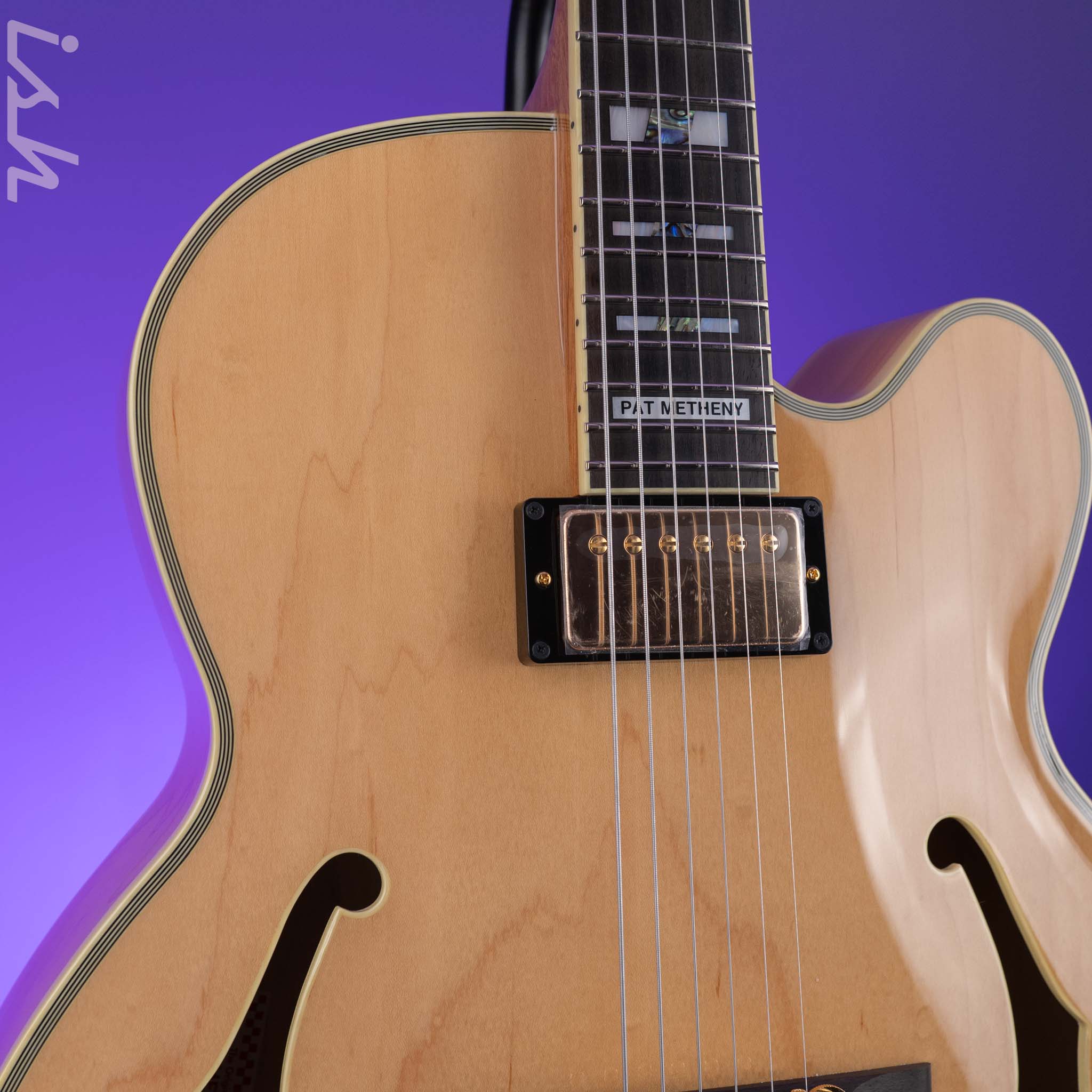 Ibanez PM200 Pat Metheny Signature Hollowbody Natural - Image 3