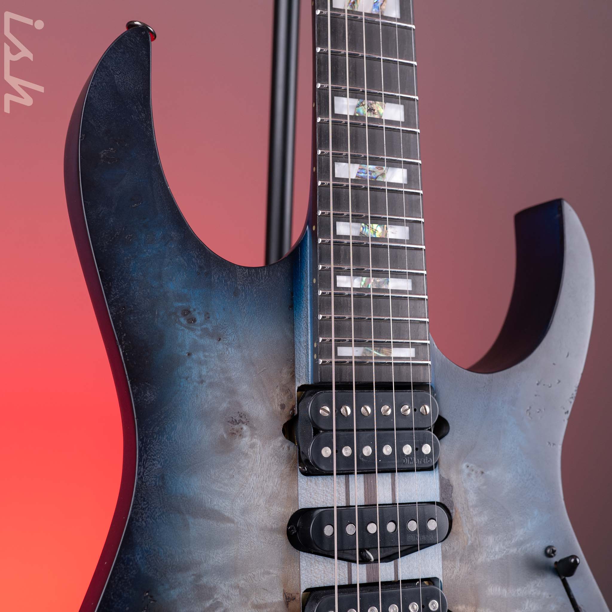 Ibanez Premium RGT1270PB Electric Guitar Blue Starburst Flat Demo - Image 3