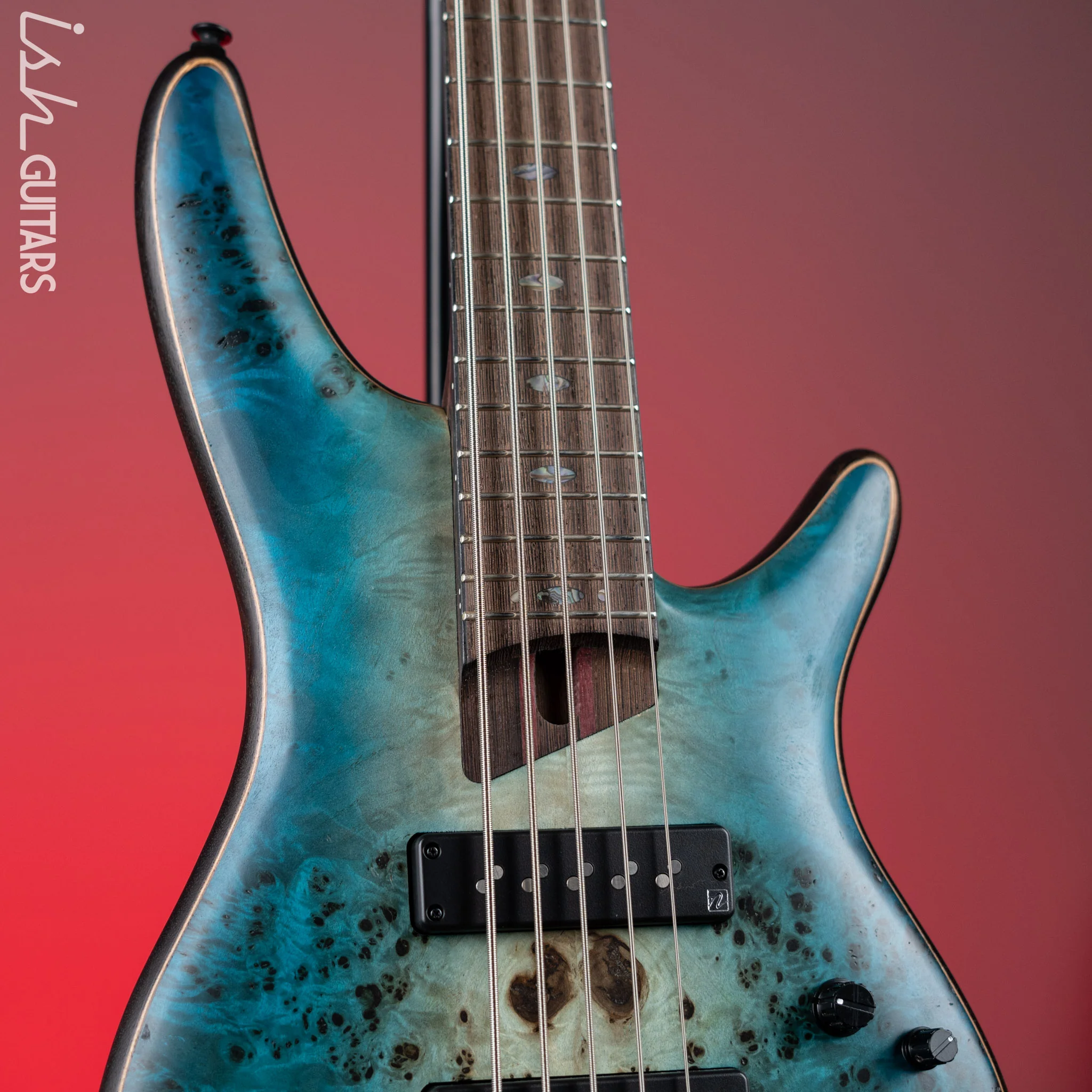 Ibanez Premium SR1605B 5-String Bass Caribbean Shoreline Flat - Image 3