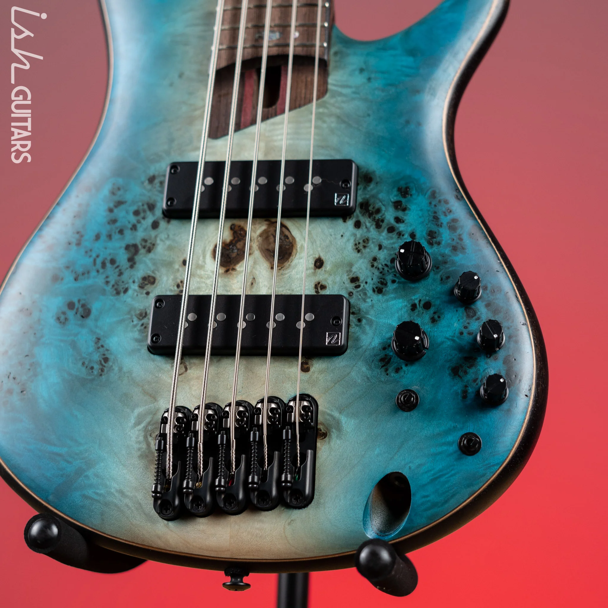 Ibanez Premium SR1605B 5-String Bass Caribbean Shoreline Flat - Image 4