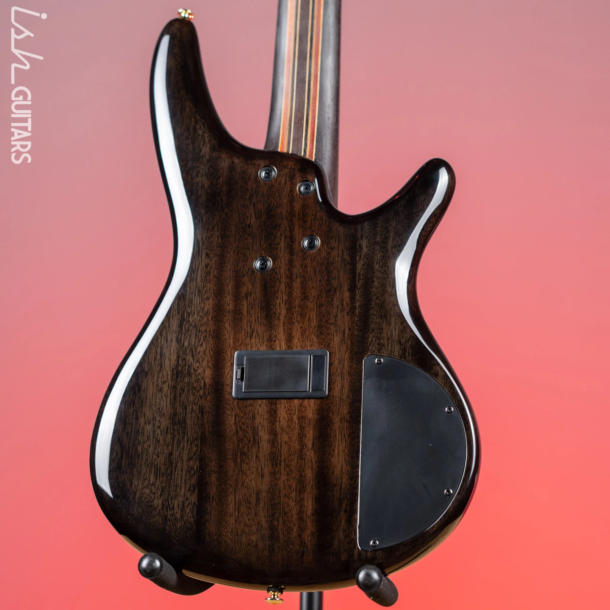 Ibanez Premium SR2605L Left Handed 5-String Bass Cerulean Blue Burst - Image 8