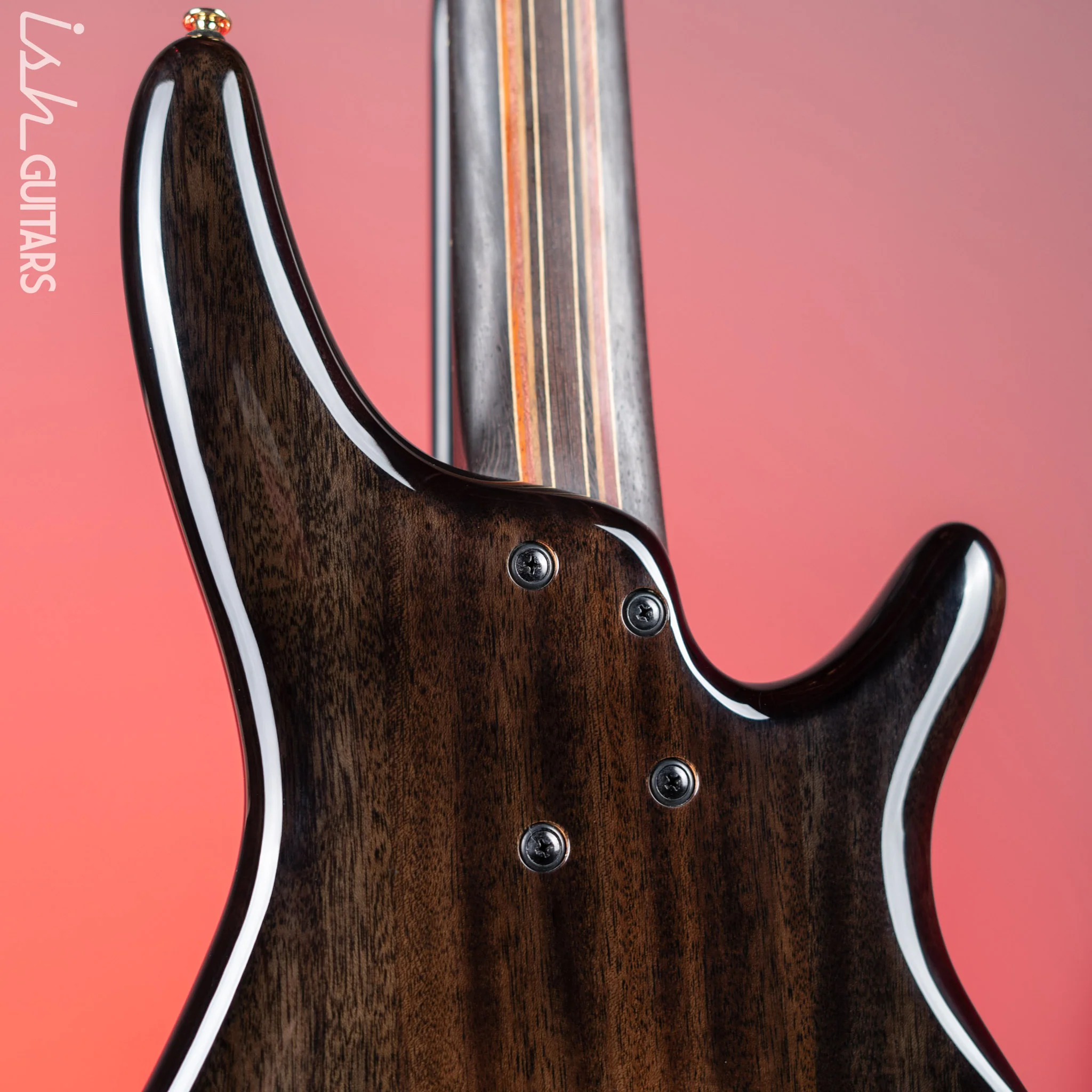 Ibanez Premium SR2605L Left Handed 5-String Bass Cerulean Blue Burst - Image 9