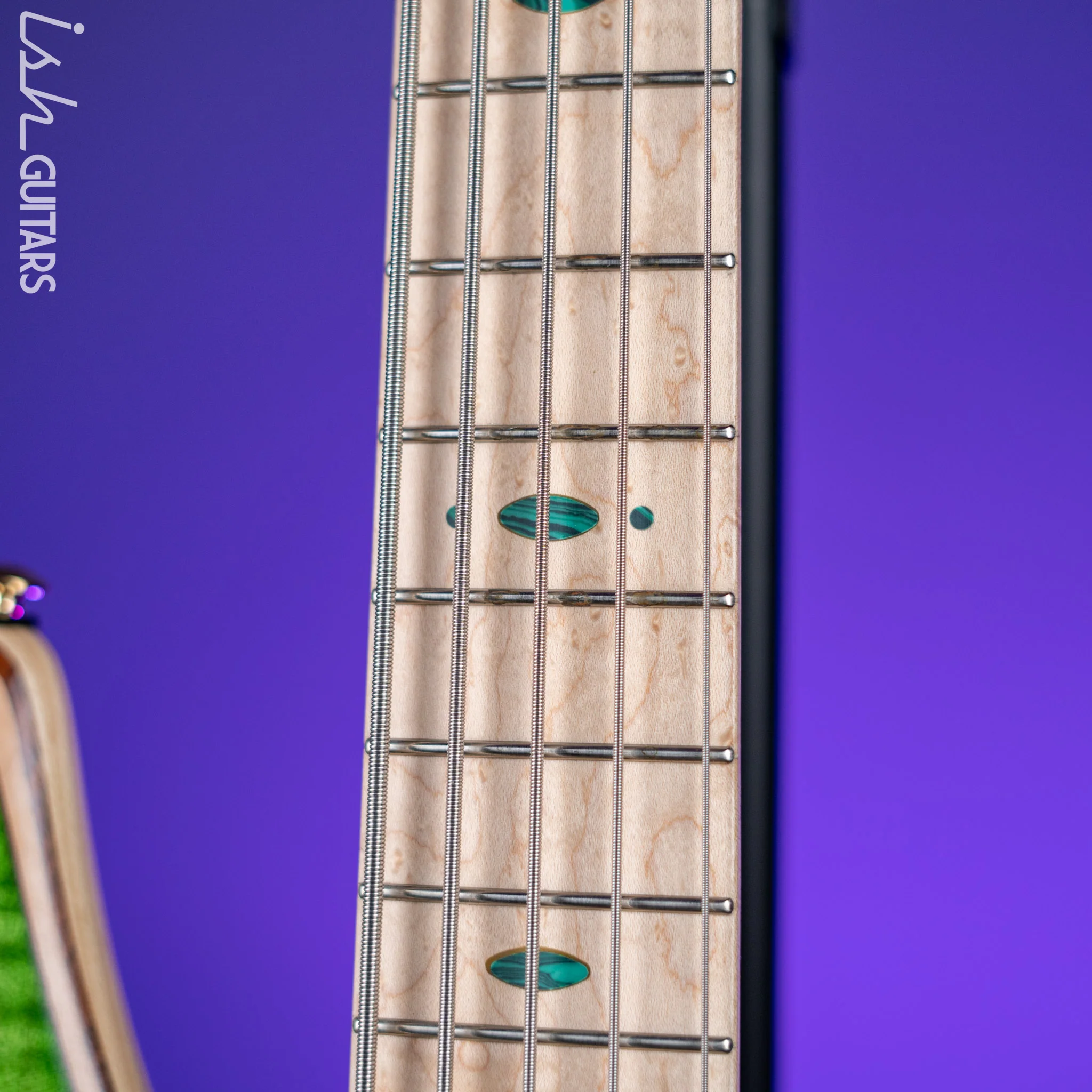 Ibanez Premium SR5FMDX 5-String Bass Emerald Green Low Gloss - Image 5