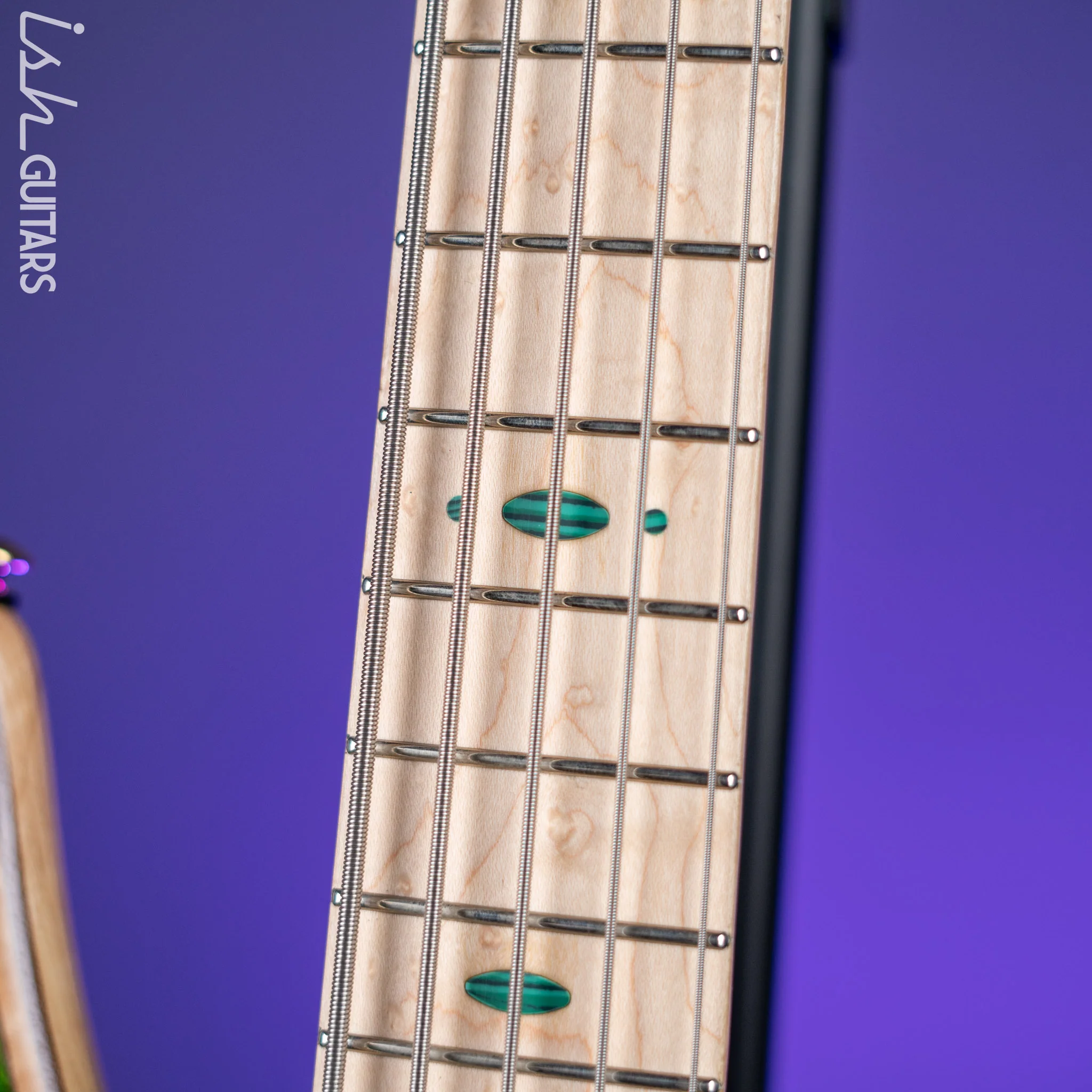 Ibanez Premium SR5FMDX 5-String Bass Emerald Green Low Gloss - Image 5