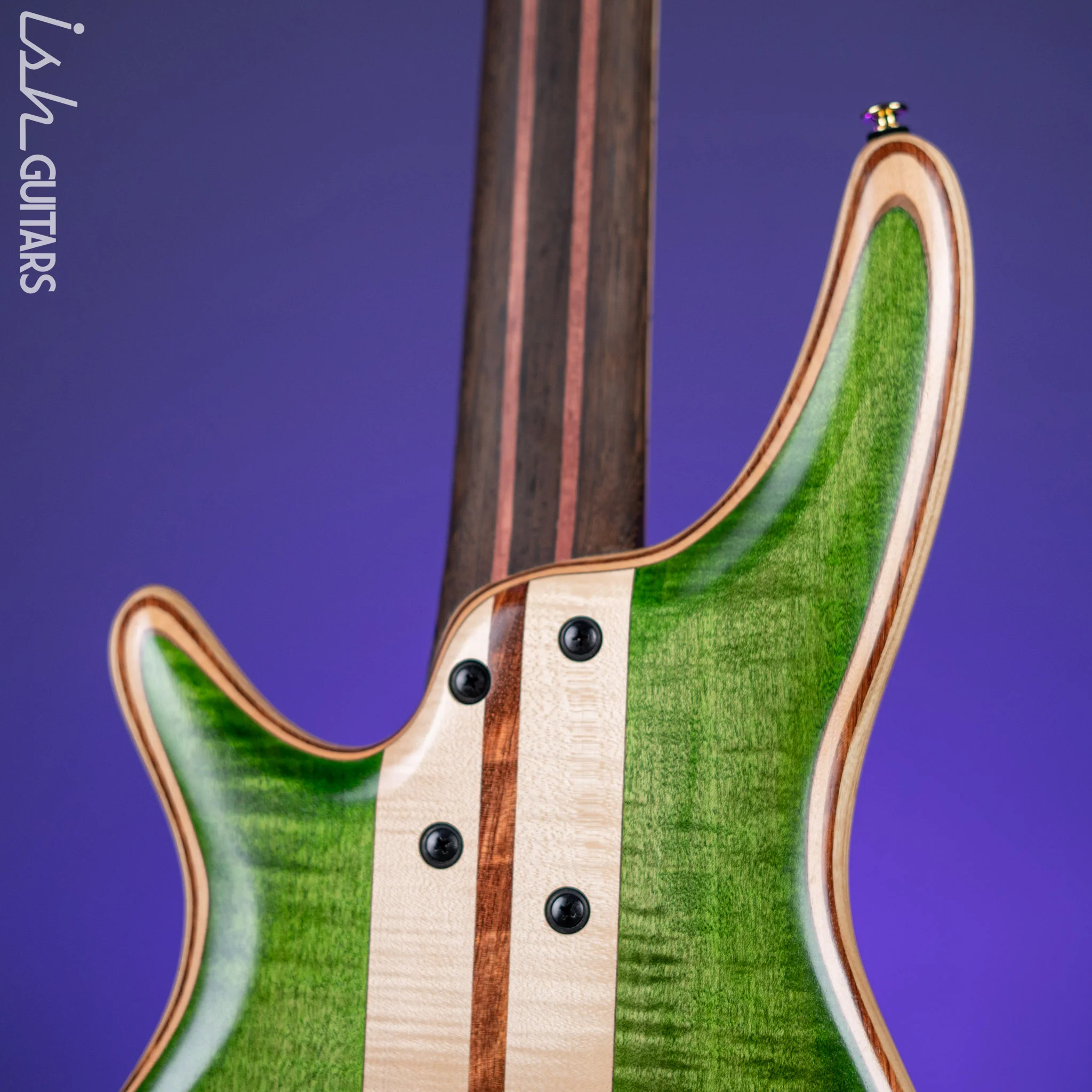 Ibanez Premium SR5FMDX 5-String Bass Emerald Green Low Gloss - Image 9