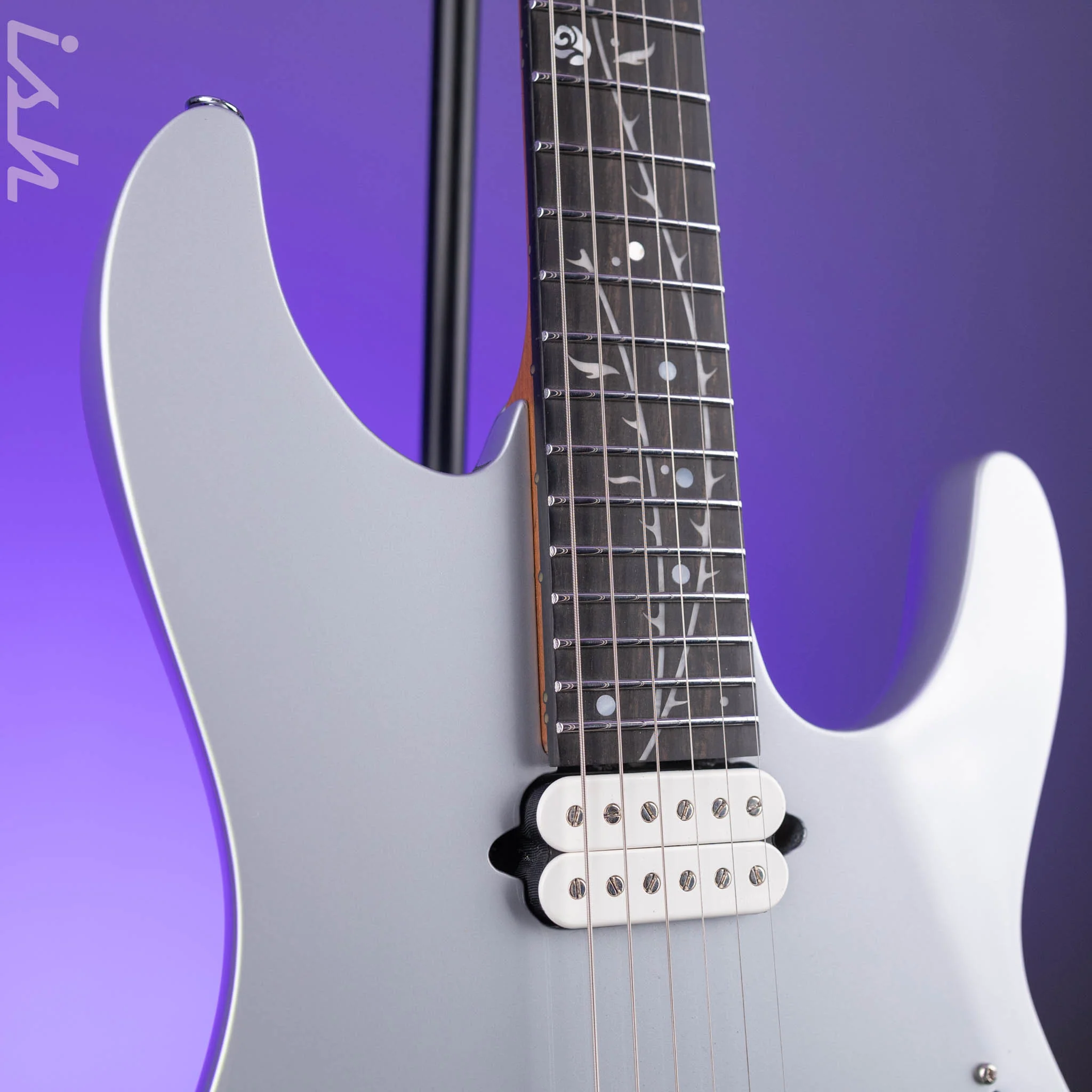 Ibanez Premium TOD10 Tim Henson Signature Electric Guitar Classic Silver Demo - Image 3