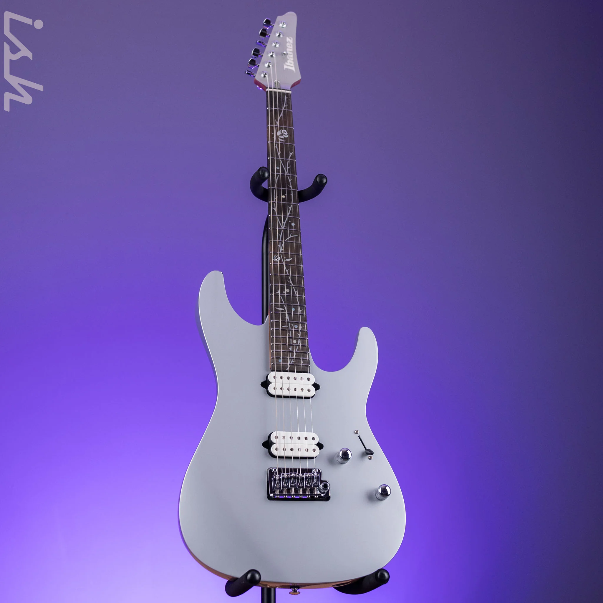 Ibanez Premium TOD10 Tim Henson Signature Electric Guitar Classic Silver Demo - Image 2