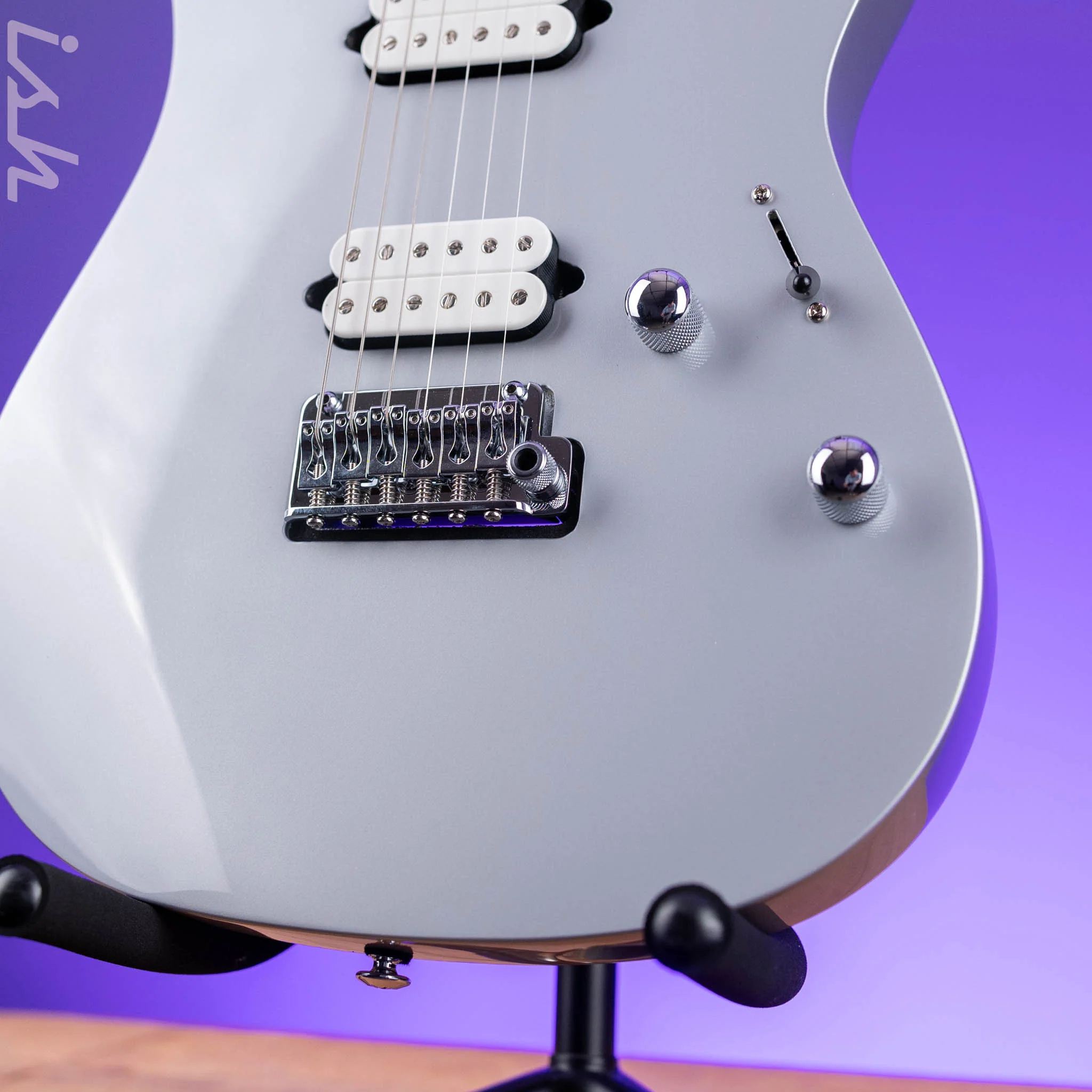 Ibanez Premium TOD10 Tim Henson Signature Electric Guitar Classic Silver Demo - Image 4