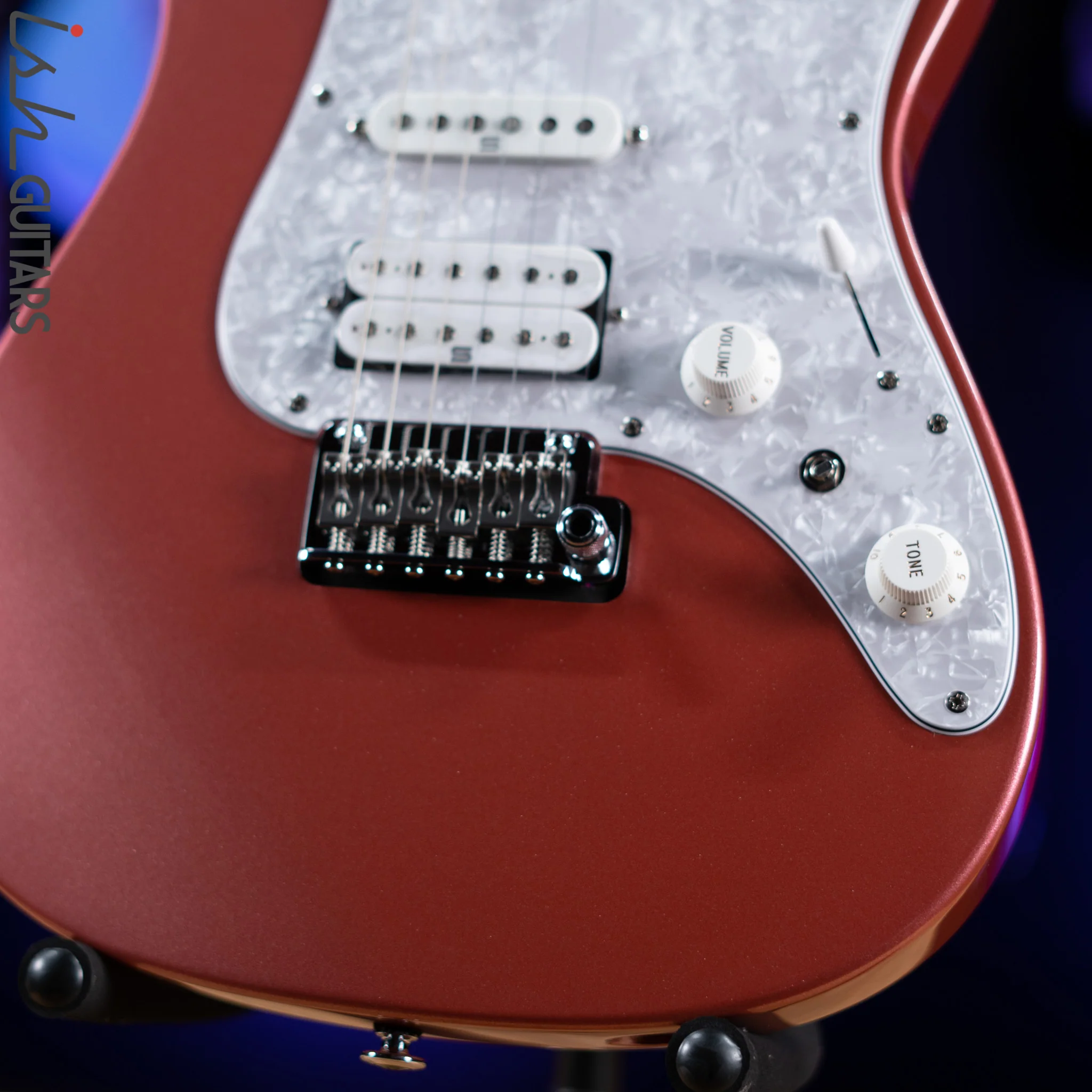 Ibanez Prestige AZ2204 Electric Guitar Hazy Rose Metallic Demo - Image 4