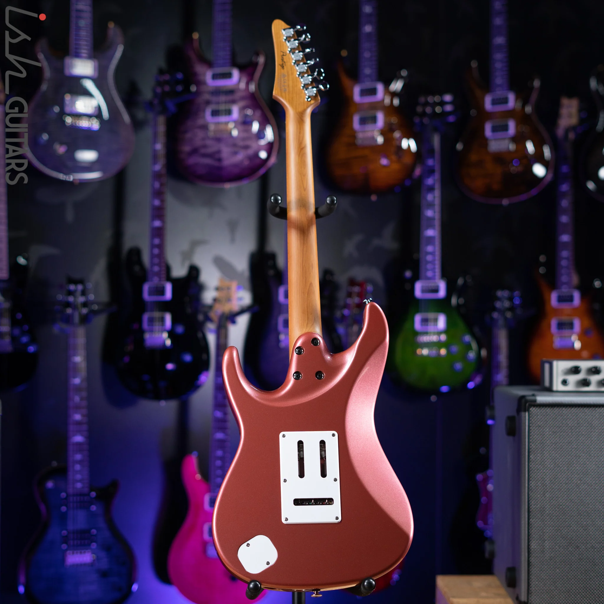 Ibanez Prestige AZ2204 Electric Guitar Hazy Rose Metallic Demo - Image 7