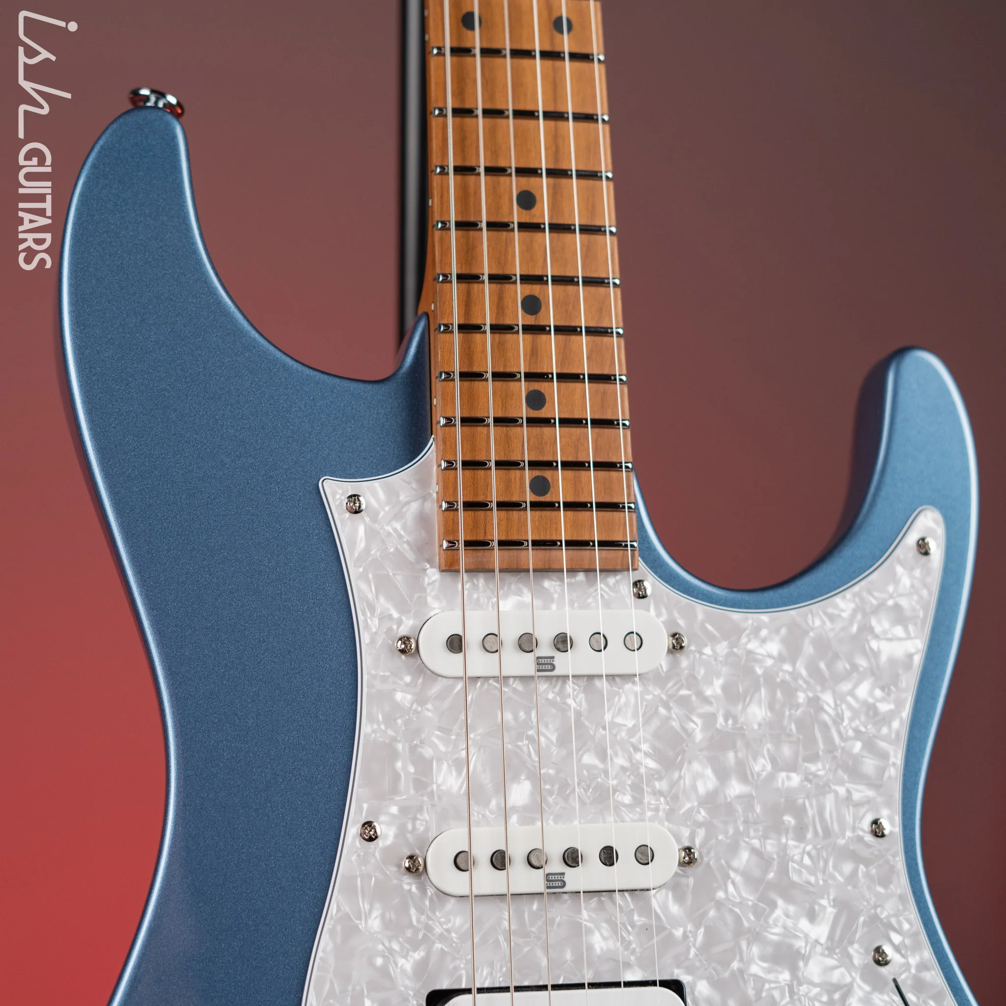 Ibanez Prestige AZ2204 Electric Guitar Ice Blue Metallic - Image 3