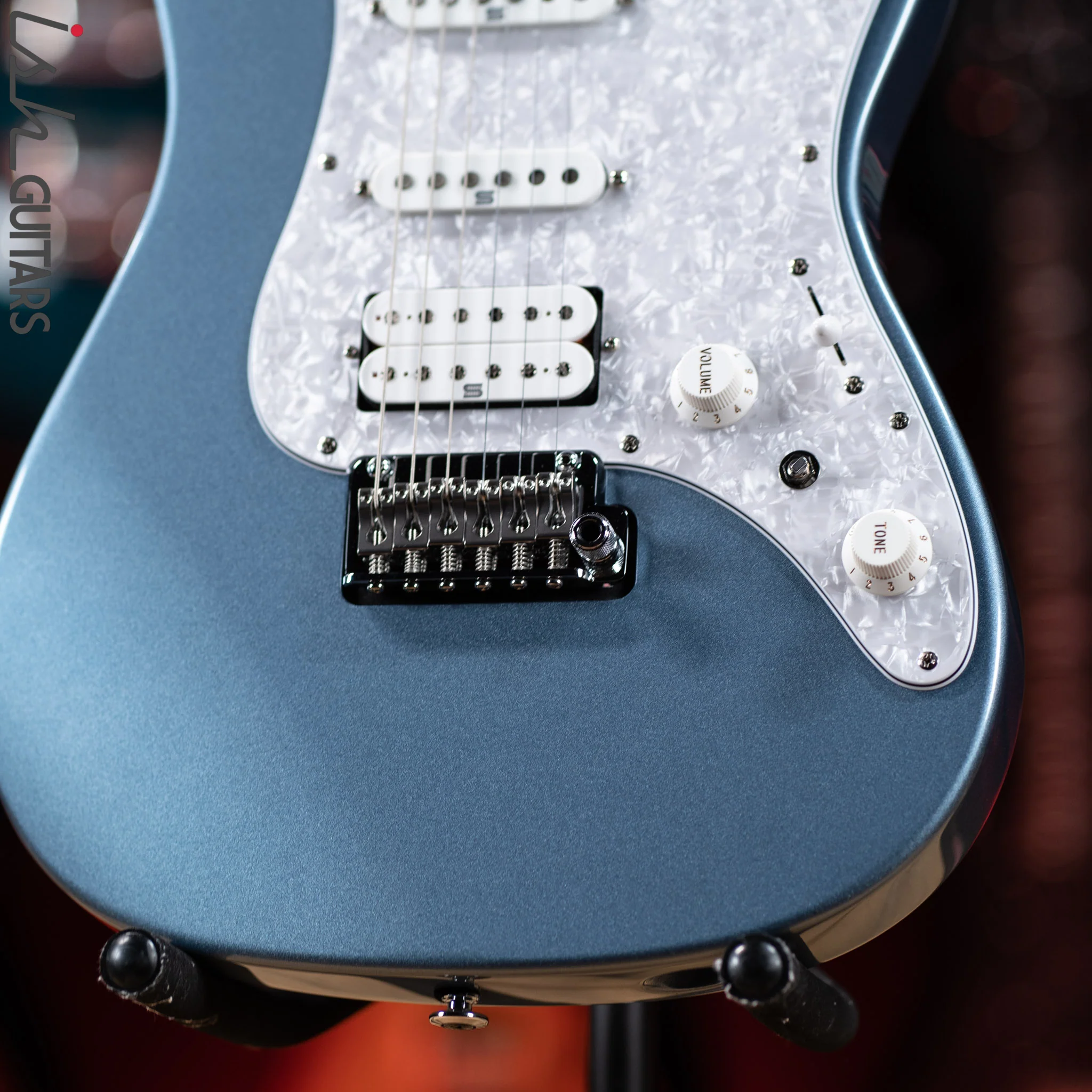 Ibanez Prestige AZ2204 Electric Guitar Ice Blue Metallic - Image 4