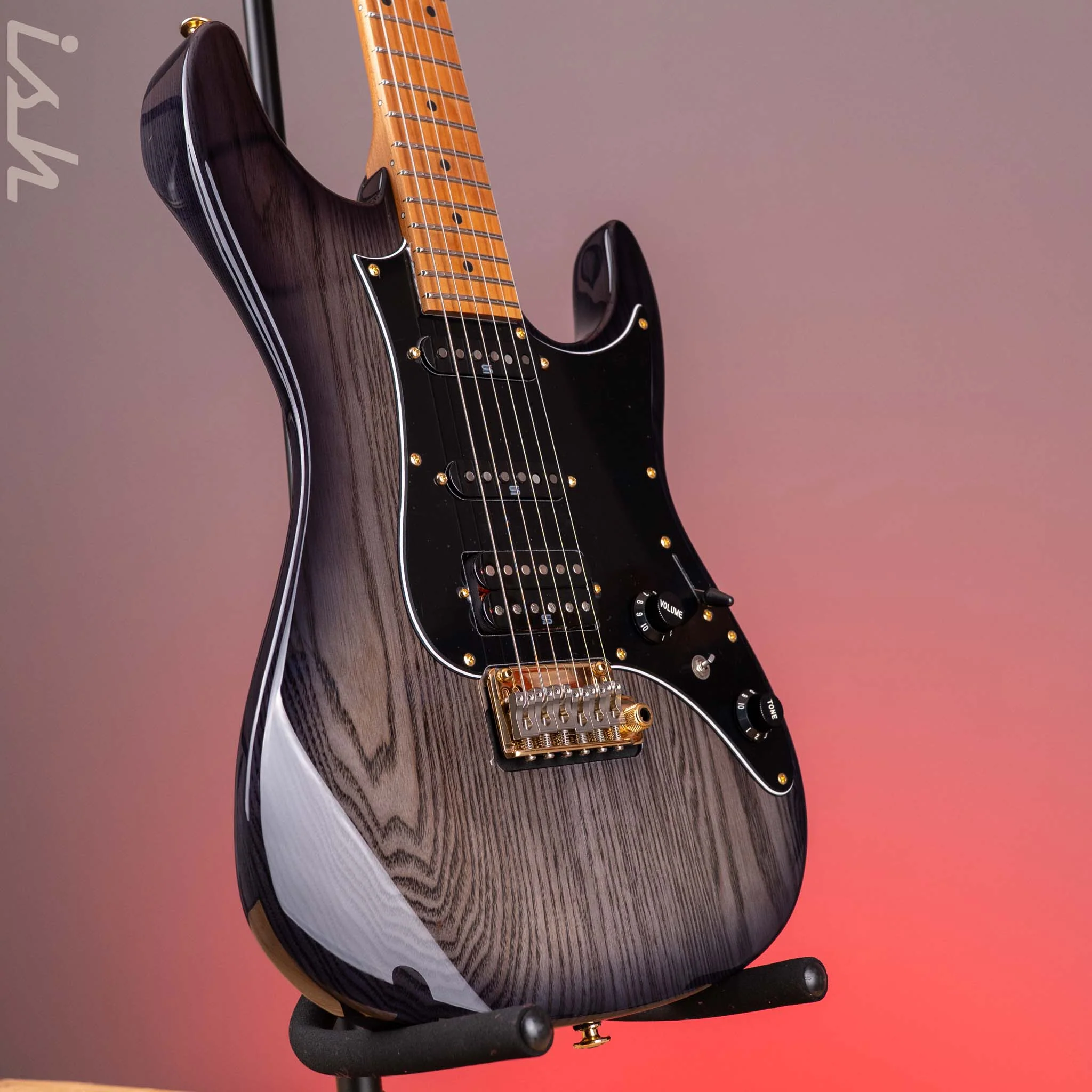 Ibanez Prestige AZ2204AG Transparent Gray Burst Electric Guitar - Image 3