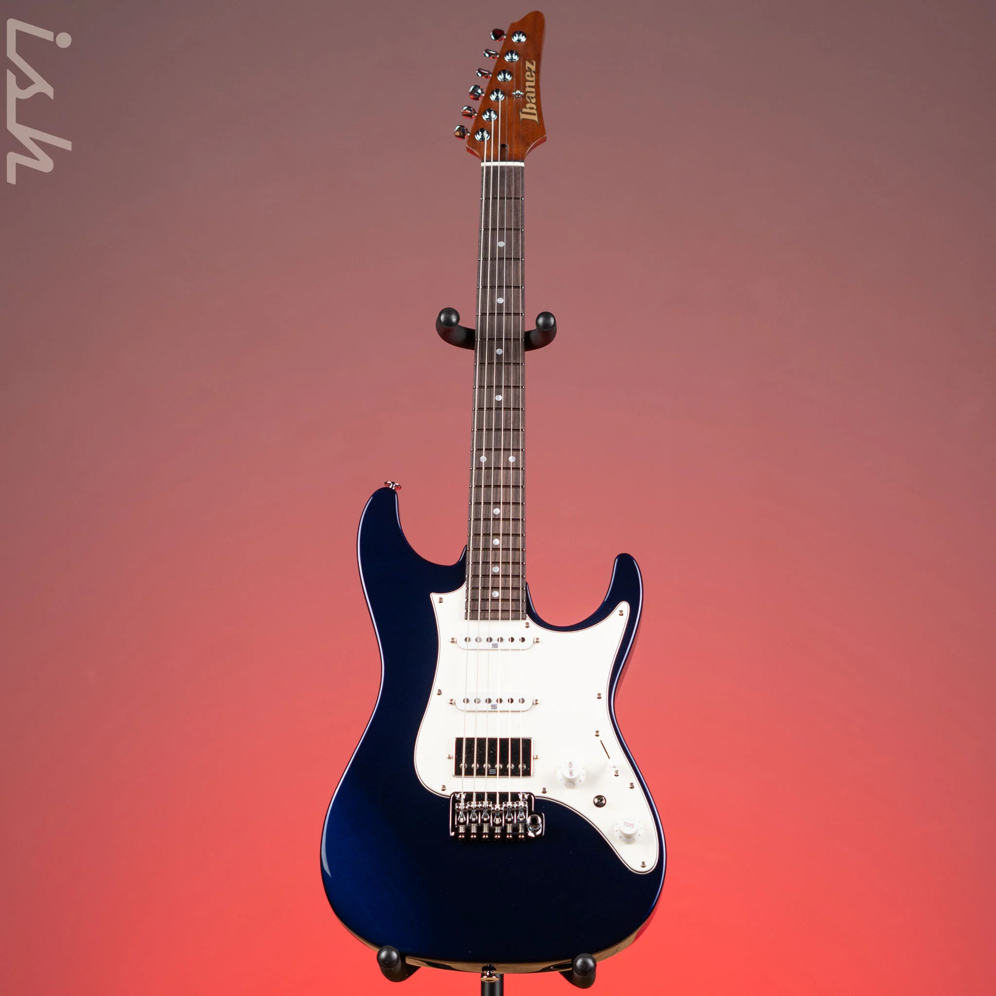 Ibanez Prestige AZ2204NW Electric Guitar Dark Tide Blue Demo - Image 2