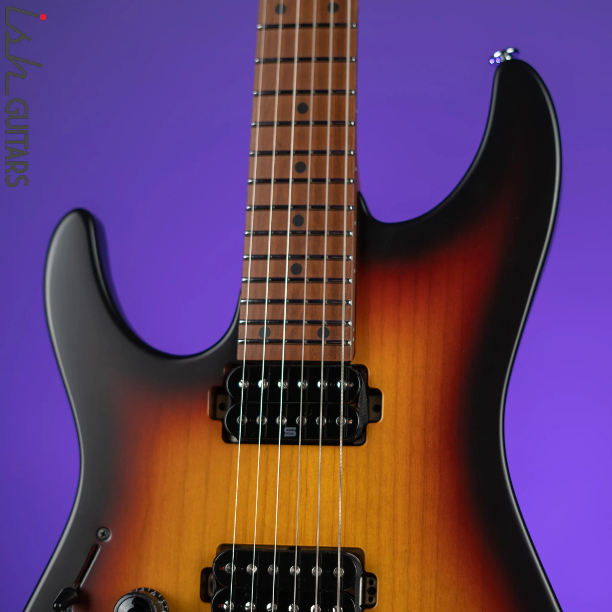 Ibanez Prestige AZ2402L Left Handed Electric Guitar Tri Fade Burst Flat - Image 3