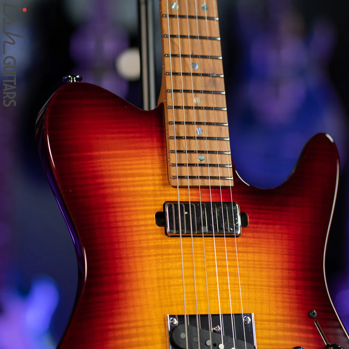 Ibanez Prestige AZS2200F Electric Guitar Sunset Burst Demo - Image 5