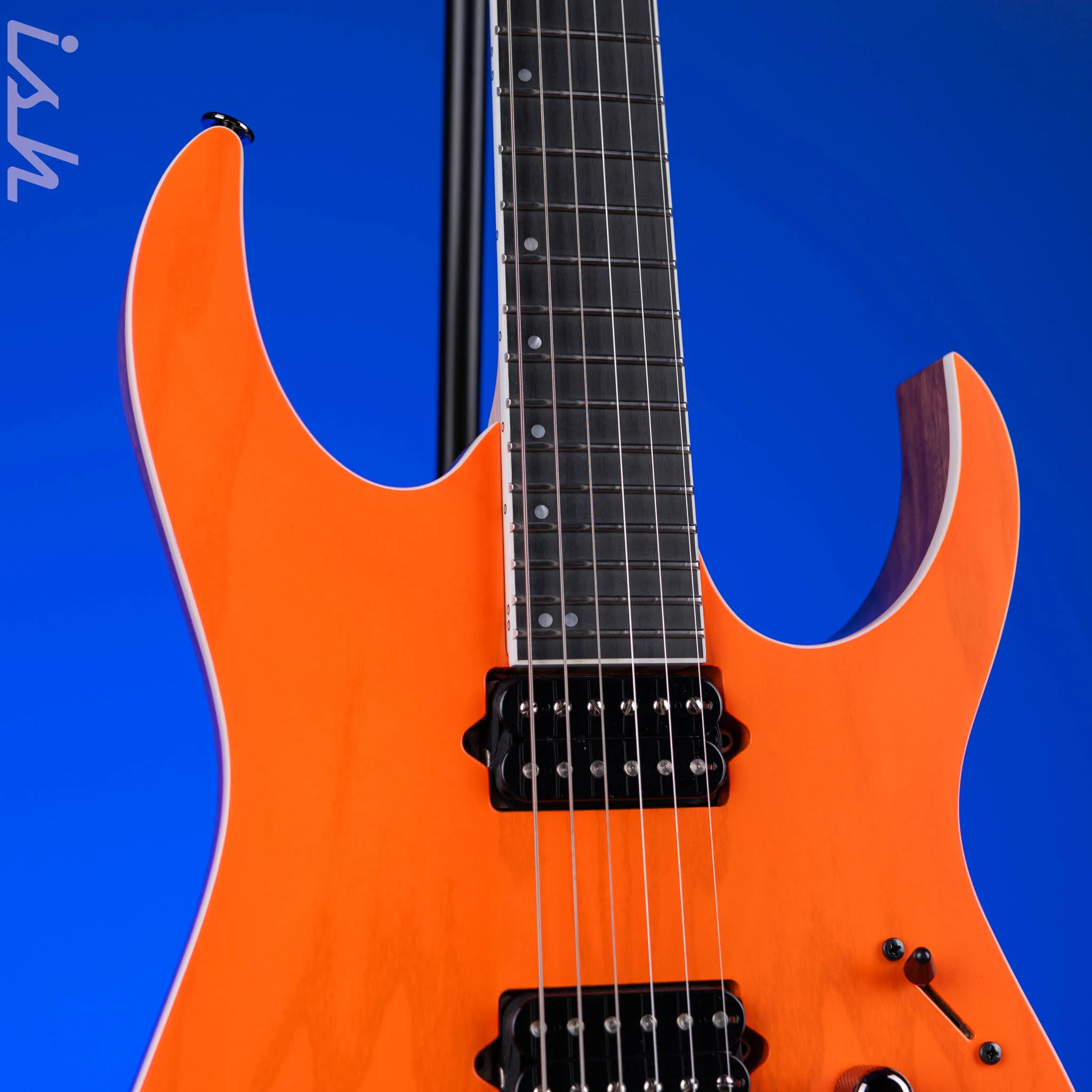 Ibanez Prestige RG5221 Electric Guitar Transparent Fluorescent Orange - Image 3
