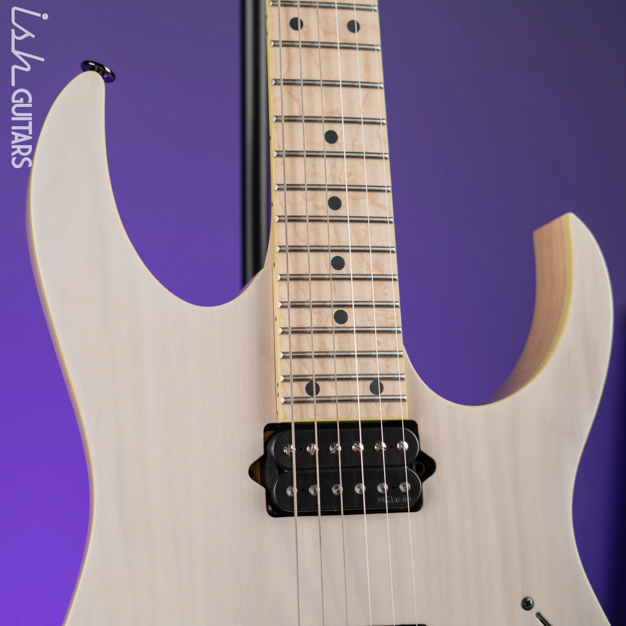 Ibanez Prestige RG652AHM Electric Guitar Antique White Blonde - Image 3