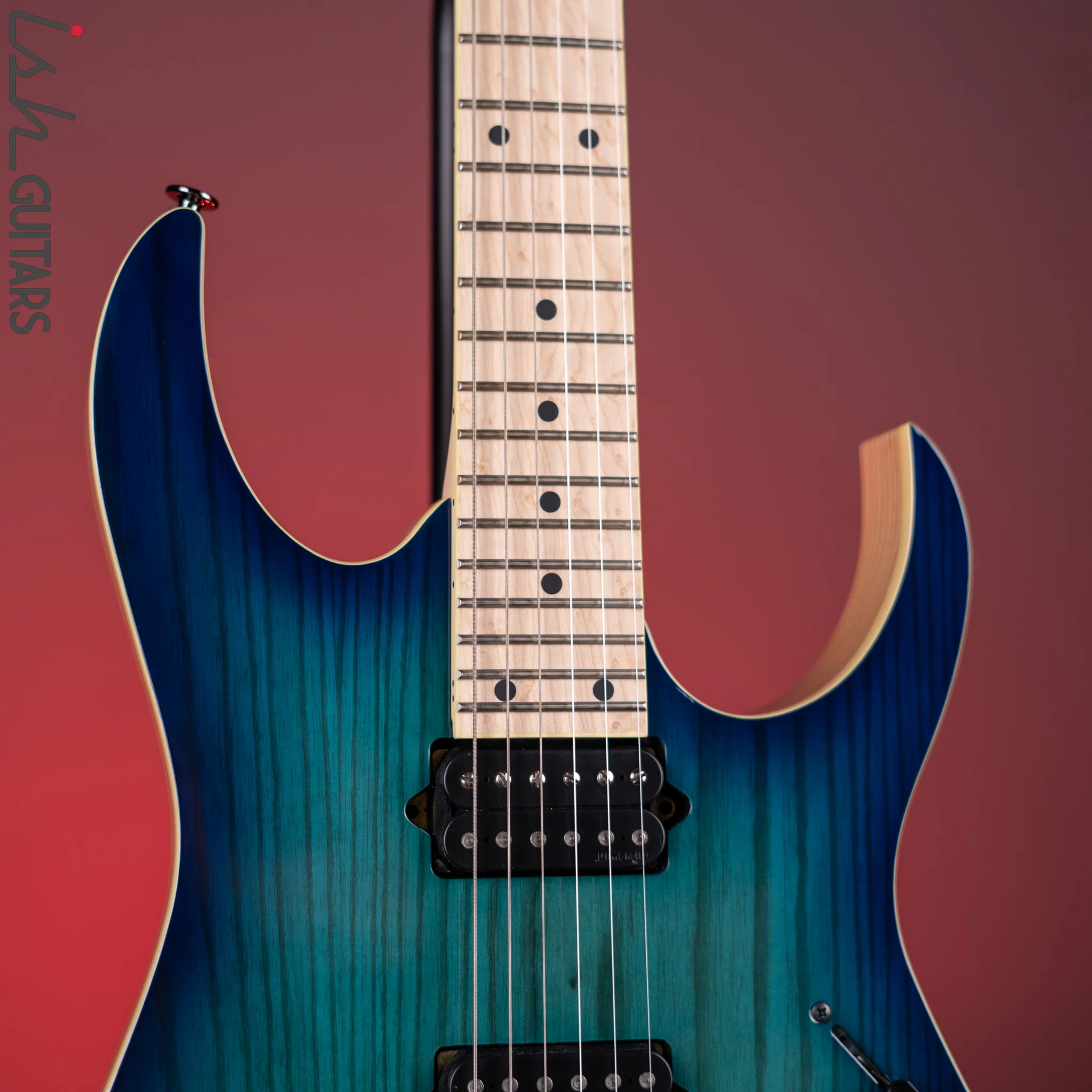 Ibanez Prestige RG652AHMFX Electric Guitar Nebula Green Burst Demo - Image 3