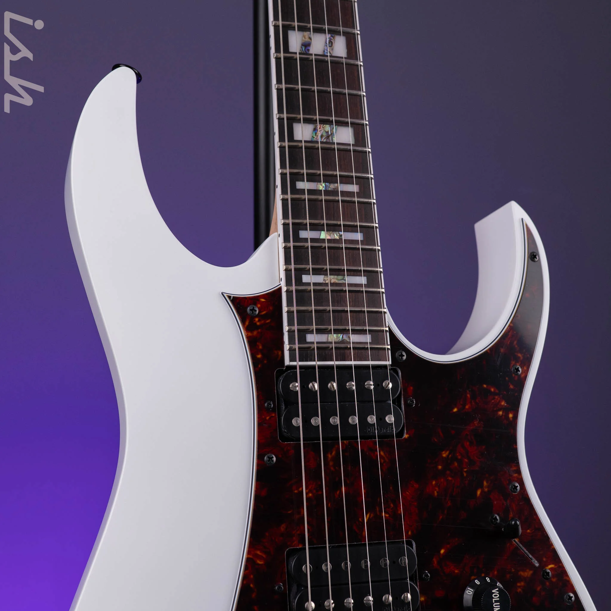 Ibanez Prestige RG653DX White Flat Electric Guitar - Image 4