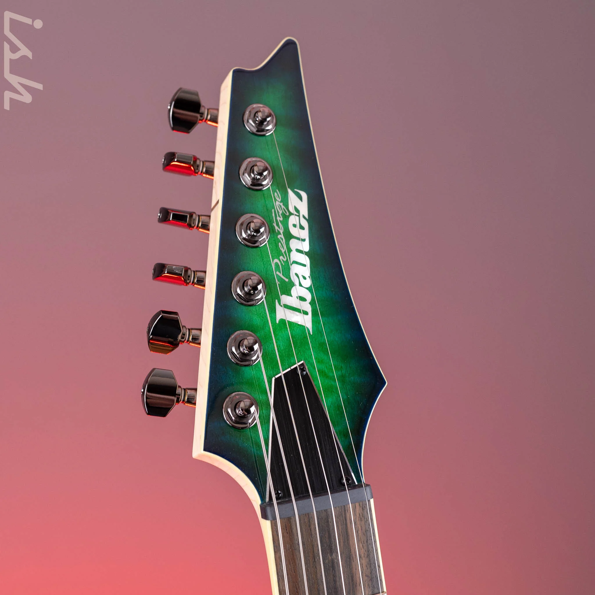Ibanez Prestige S6521Q Electric Guitar Surreal Blue Burst - Image 5