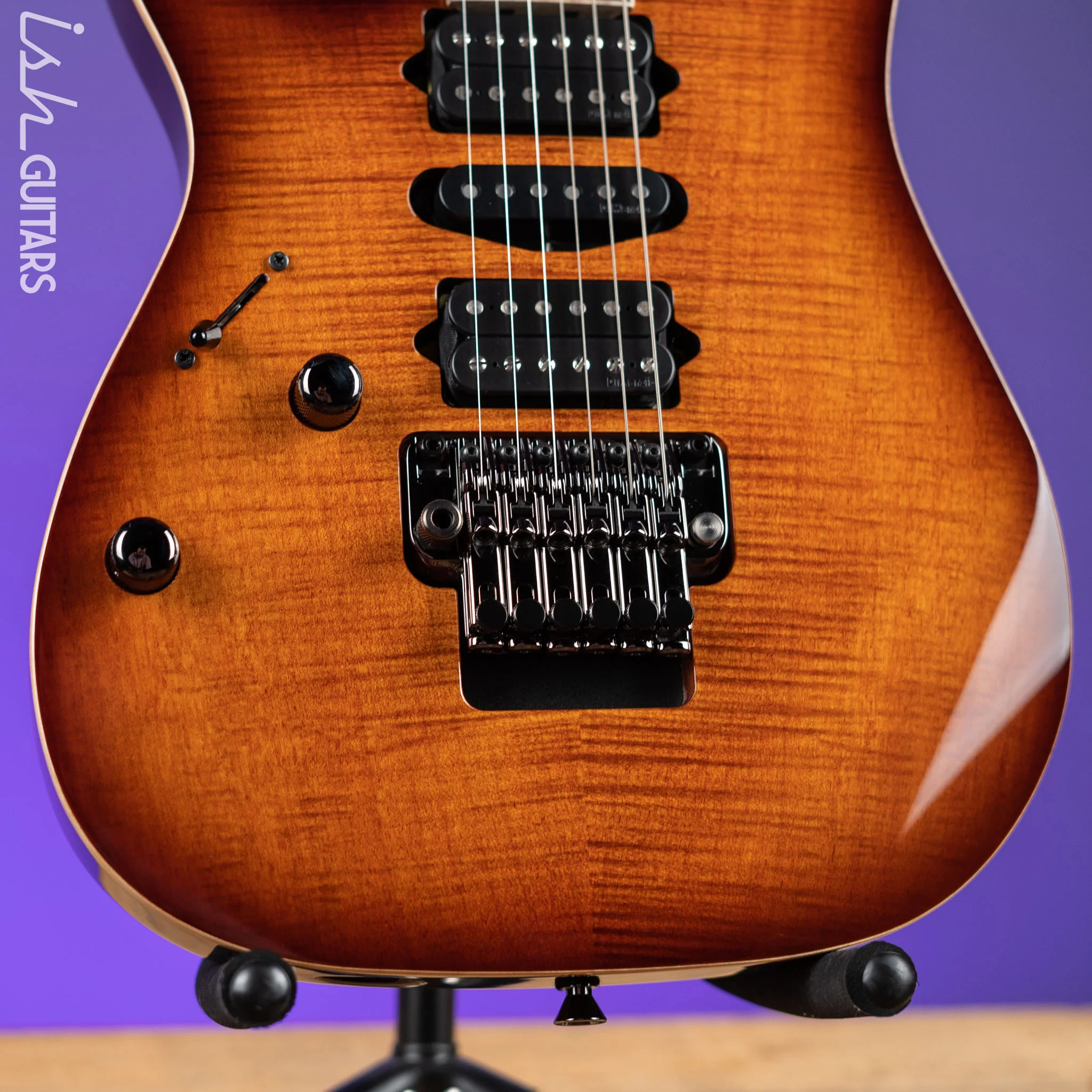 Ibanez RG8570ZL J.Custom Electric Guitar Left Handed Brownish Sphalerite - Image 4