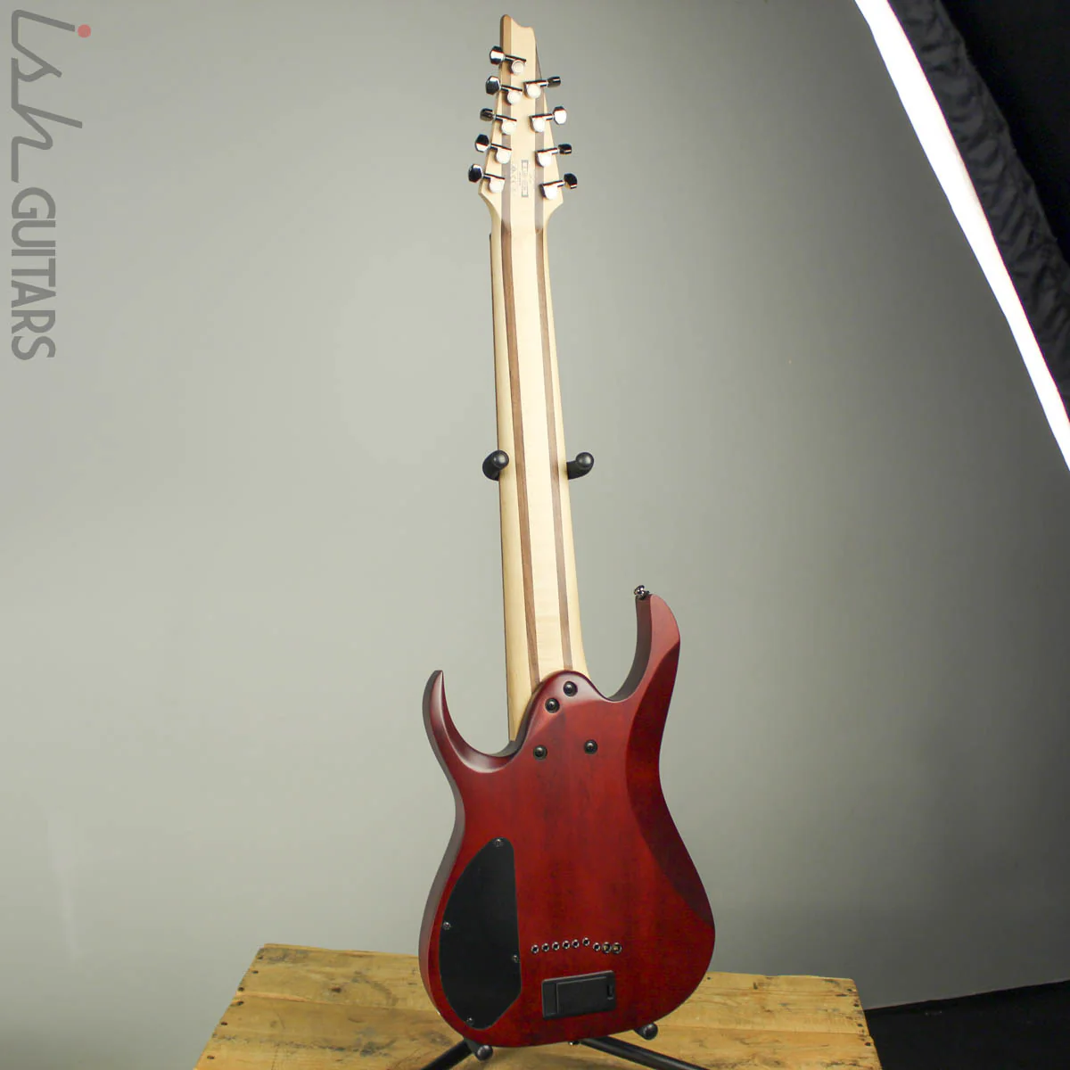 Ibanez RGIR9FME Iron Label 9-String Faded Denim Blue Burst - Image 8
