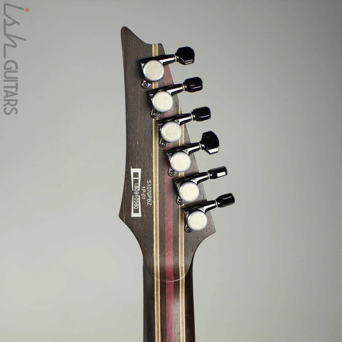 Ibanez S1070PBZ Premium Electric Guitar Cerulean Blue Poplar Burl - Image 10